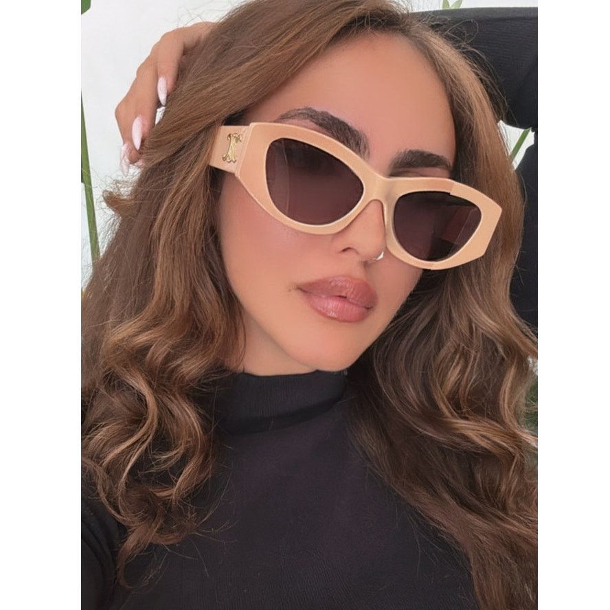 Celine NEW Celine CL40308U Triomphe Cat Eye Nude Sunglasses Size ONE SIZE - 1 Thumbnail