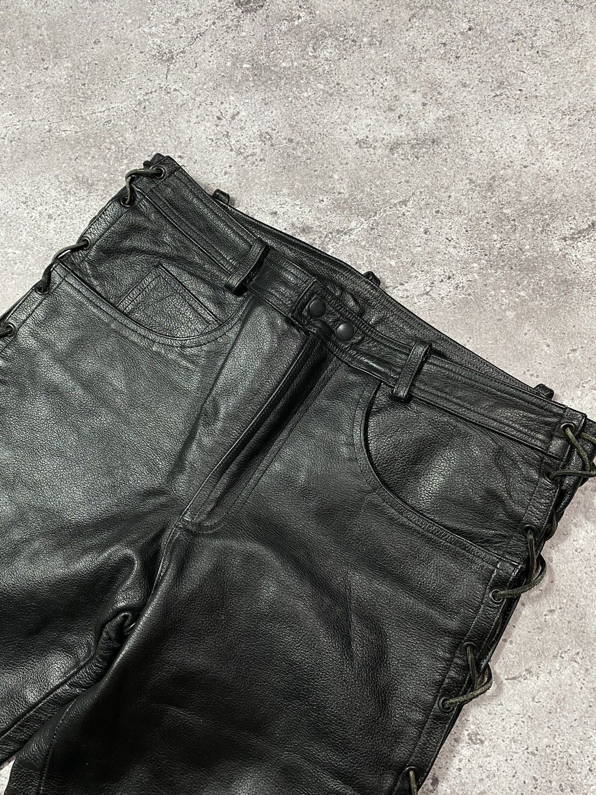 Leather × Vintage Vintage Rad Master Echtes Leder bondage pants Size US 34 / EU 50 - 7 Thumbnail