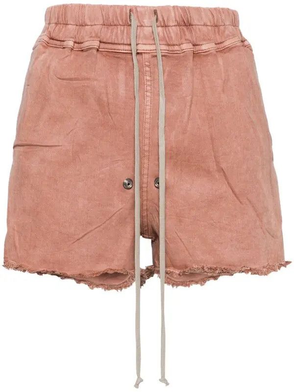 Rick Owens o1y0126 Denim Short in Antique Rose Size 26" / US 2 / IT 38 - 1 Thumbnail