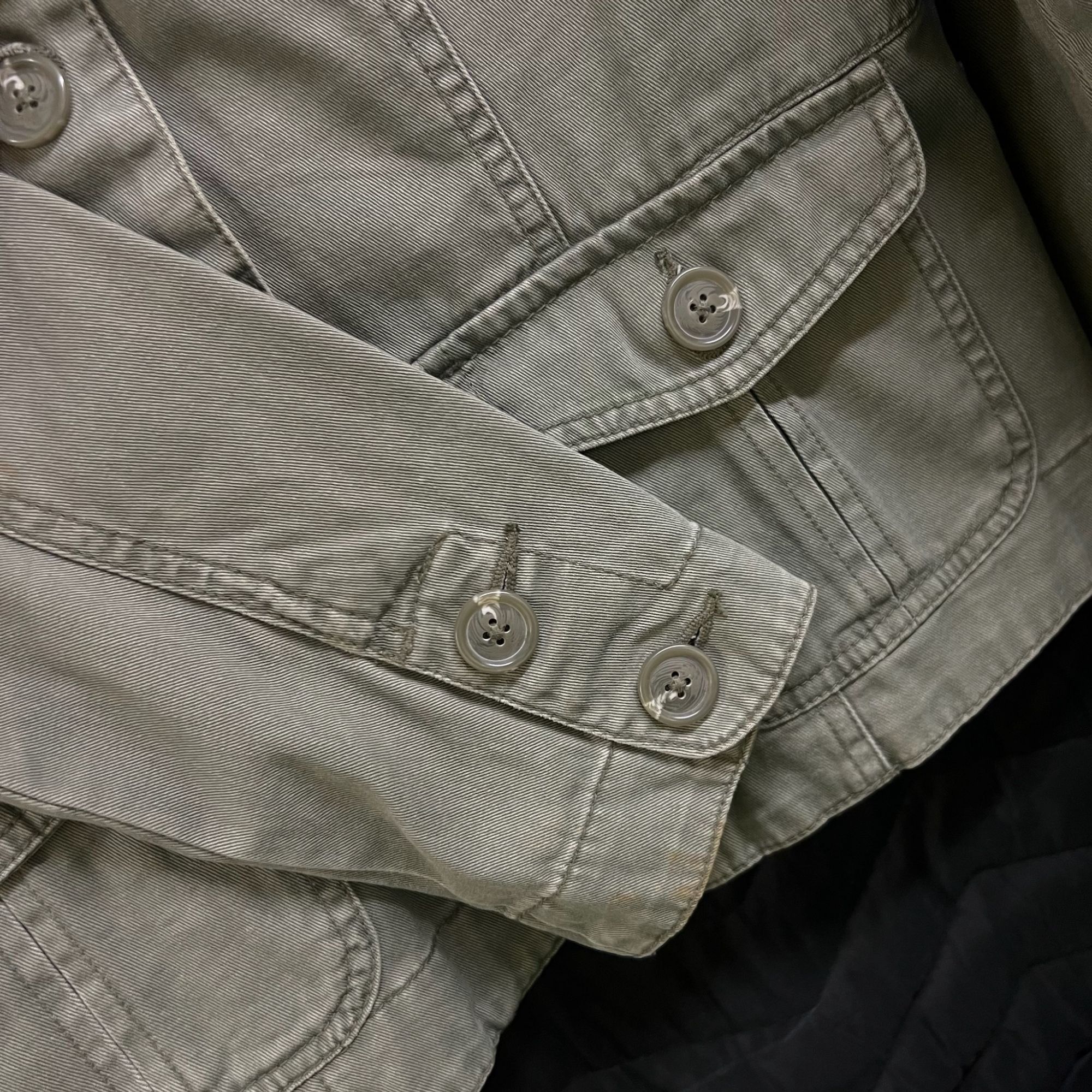 St. Johns Bay St. Johns Bay Green Utility Jacket Medium Cotton Blend Women Size M / US 6-8 / IT 42-44 - 5 Thumbnail