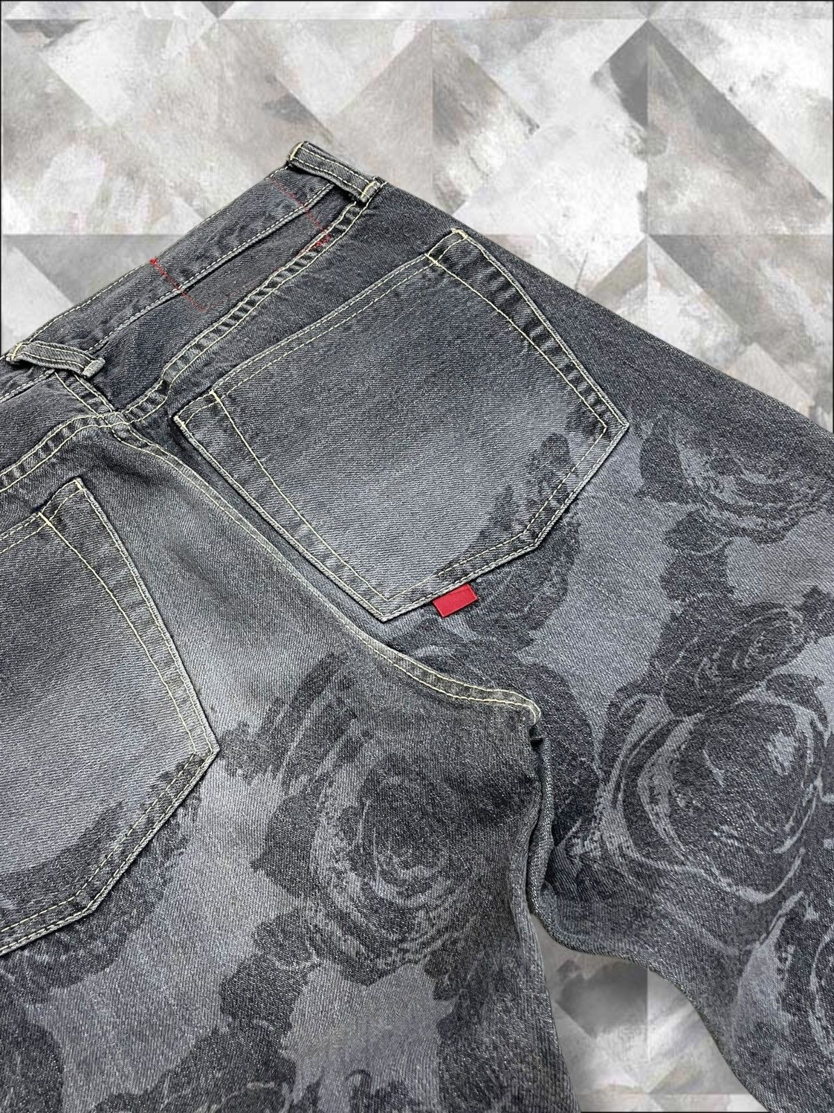 Hysteric Glamour Vintage Japan Designer BYEMRT.Paris Art Flower Short Denim Size US 28 / EU 44 - 13 Thumbnail