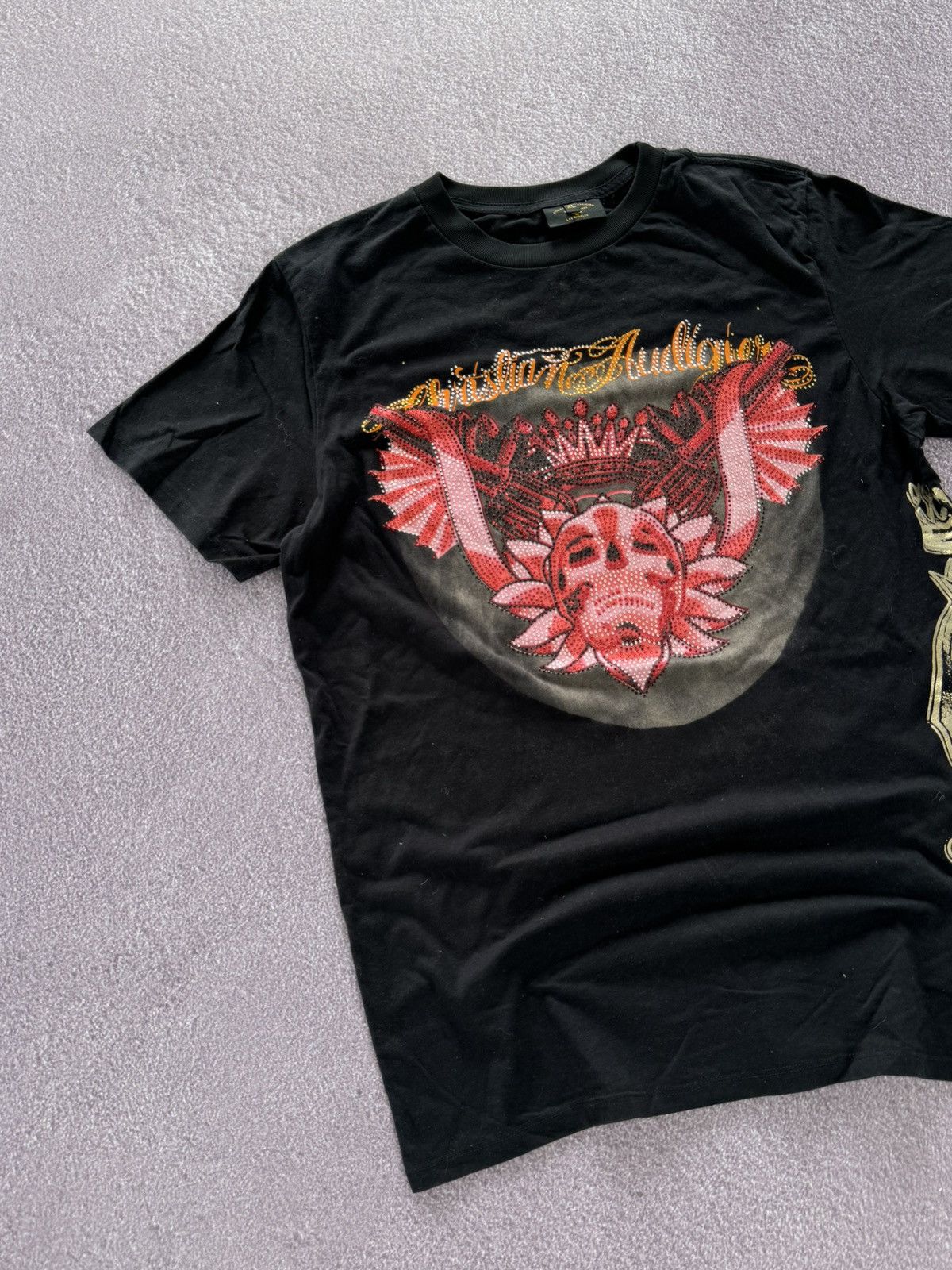 Christian Audigier Christian audigier t shirt tattoo style vintage old school Size US XL / EU 56 / 4 - 4 Thumbnail
