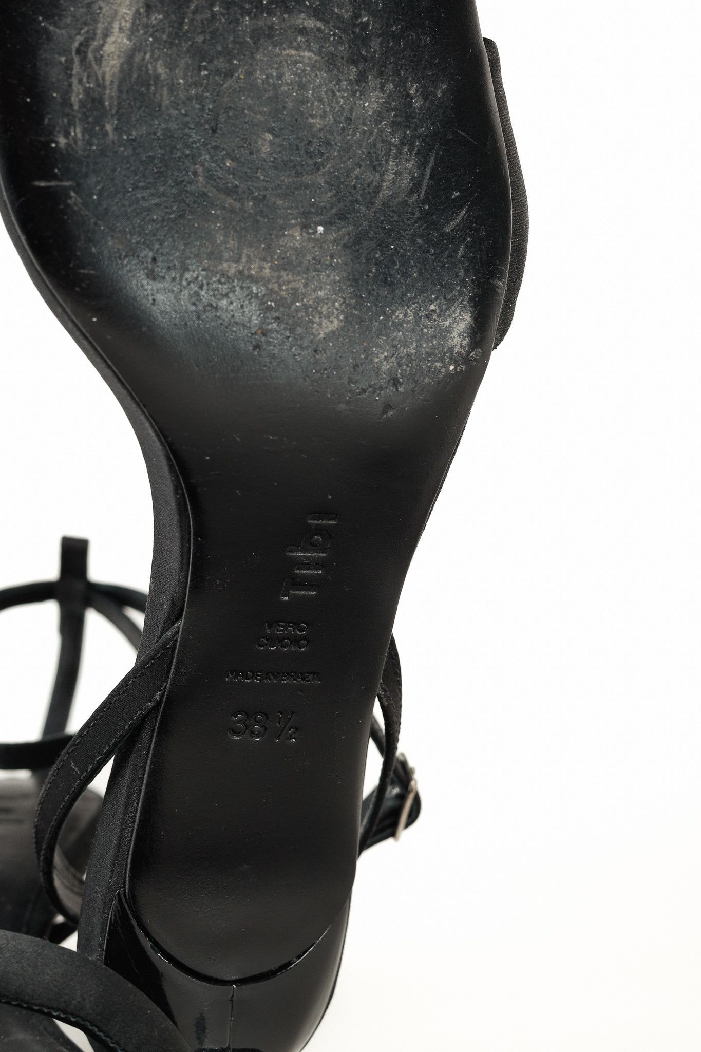 Tibi Tibi Satin Cameron Black Padded Buckled Sandals Size US 8 / IT 38 - 5 Thumbnail