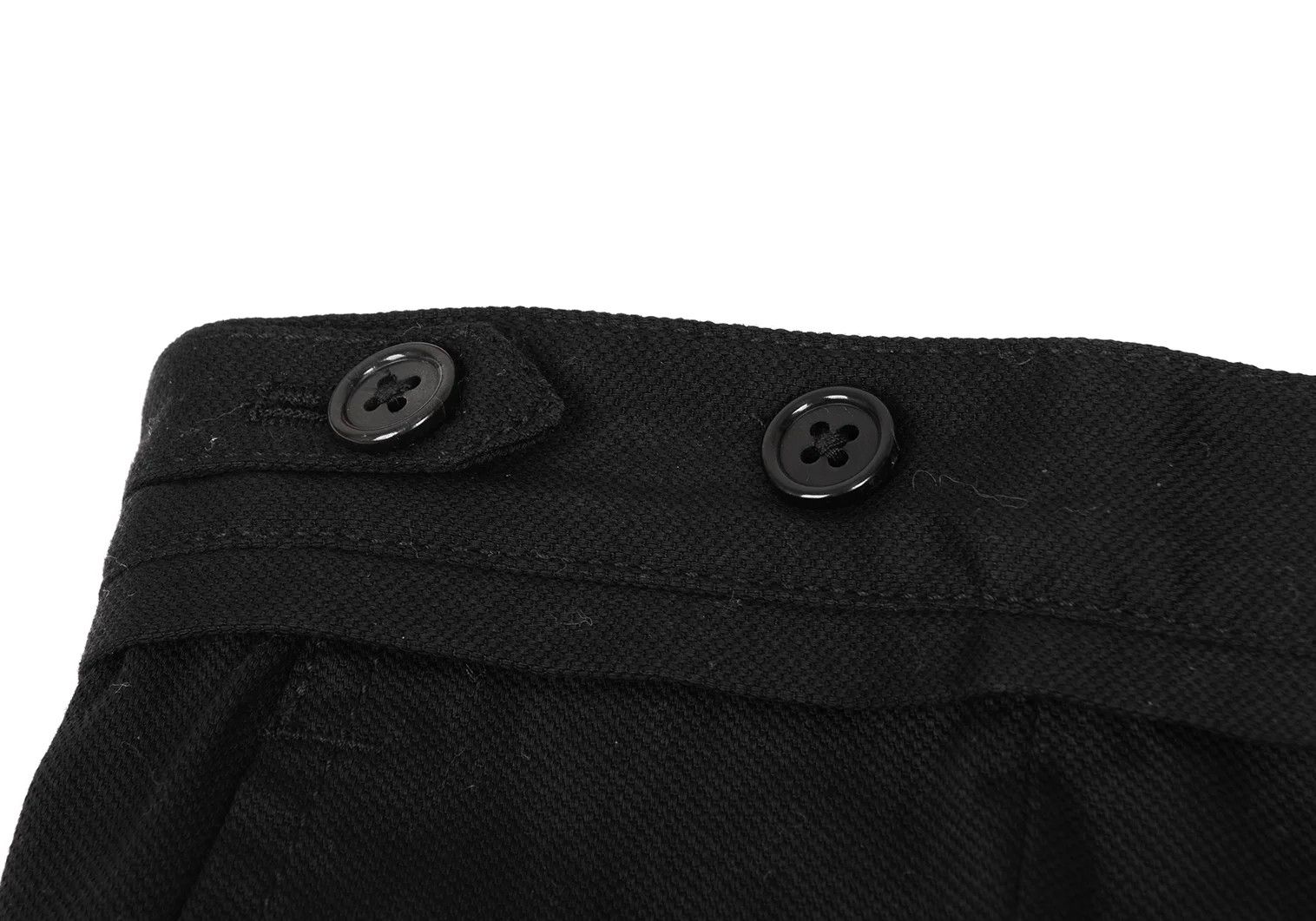 Ann Demeulemeester Cotton Neat Tuck Stretch Pants in Black XXS Size US 26 / EU 42 - 5 Thumbnail