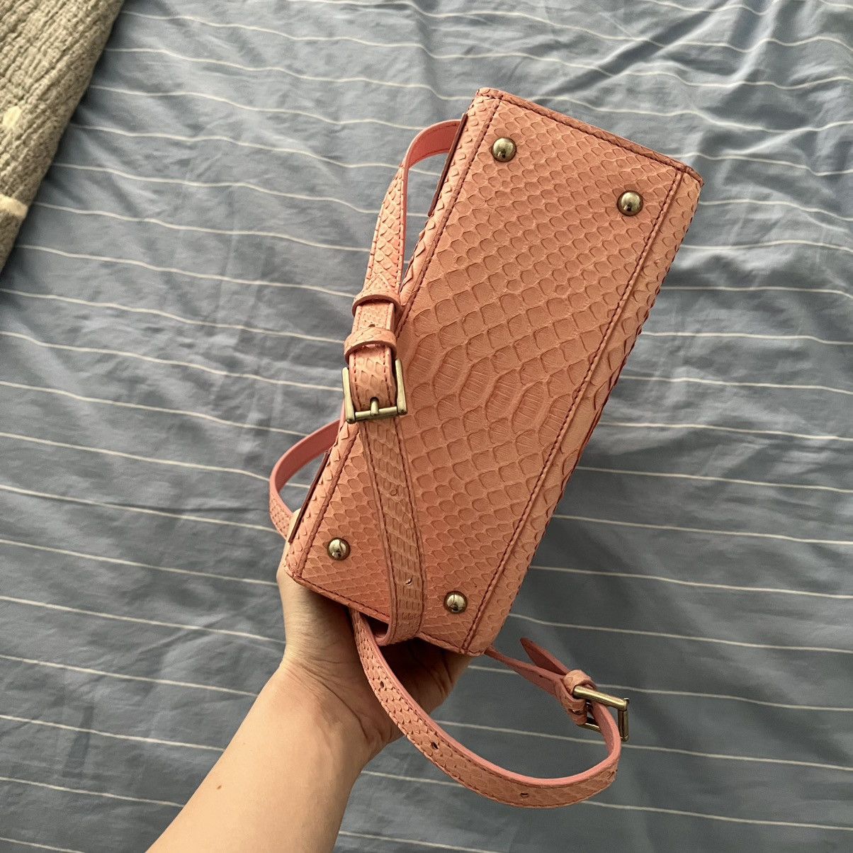 Other Ming Ray London pink snakeskin backpack Size ONE SIZE - 9 Thumbnail