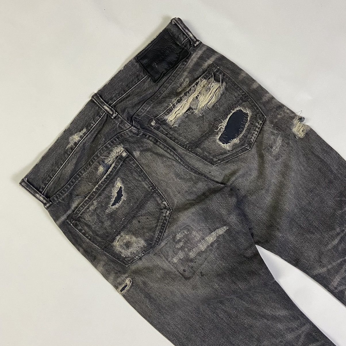 Denim & Supply Ralph Lauren RL Jeans Heavy Distressed / Repaired Denim Size US 30 / EU 46 - 8 Thumbnail