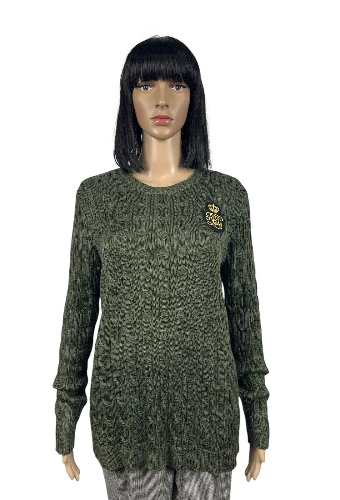 Lauren Ralph Lauren Lauren Ralph Lauren Cable Knit Sweater Tunic Cotton size L Size L / US 10 / IT 46 - 1 Thumbnail