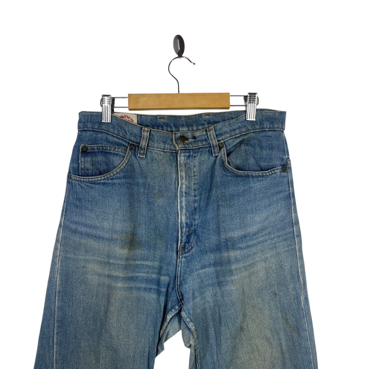 Vintage Vintage Cowden Made in USA Faded Blue Denim Jeans Distressed Size US 29 - 2 Thumbnail