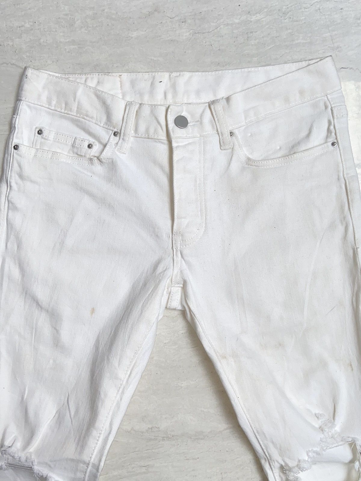 MNML MNML Zipper Skinny White Pants Size US 30 / EU 46 - 8 Thumbnail