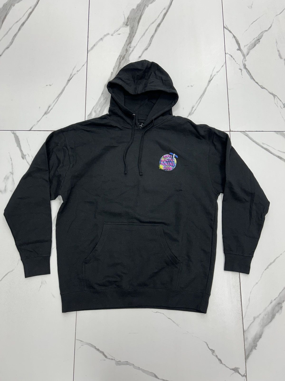 Anti Social Social Club Anti Social Social Club Satellite Worldwide Hoodie "Black" Size US XL / EU 56 / 4 - 1 Thumbnail