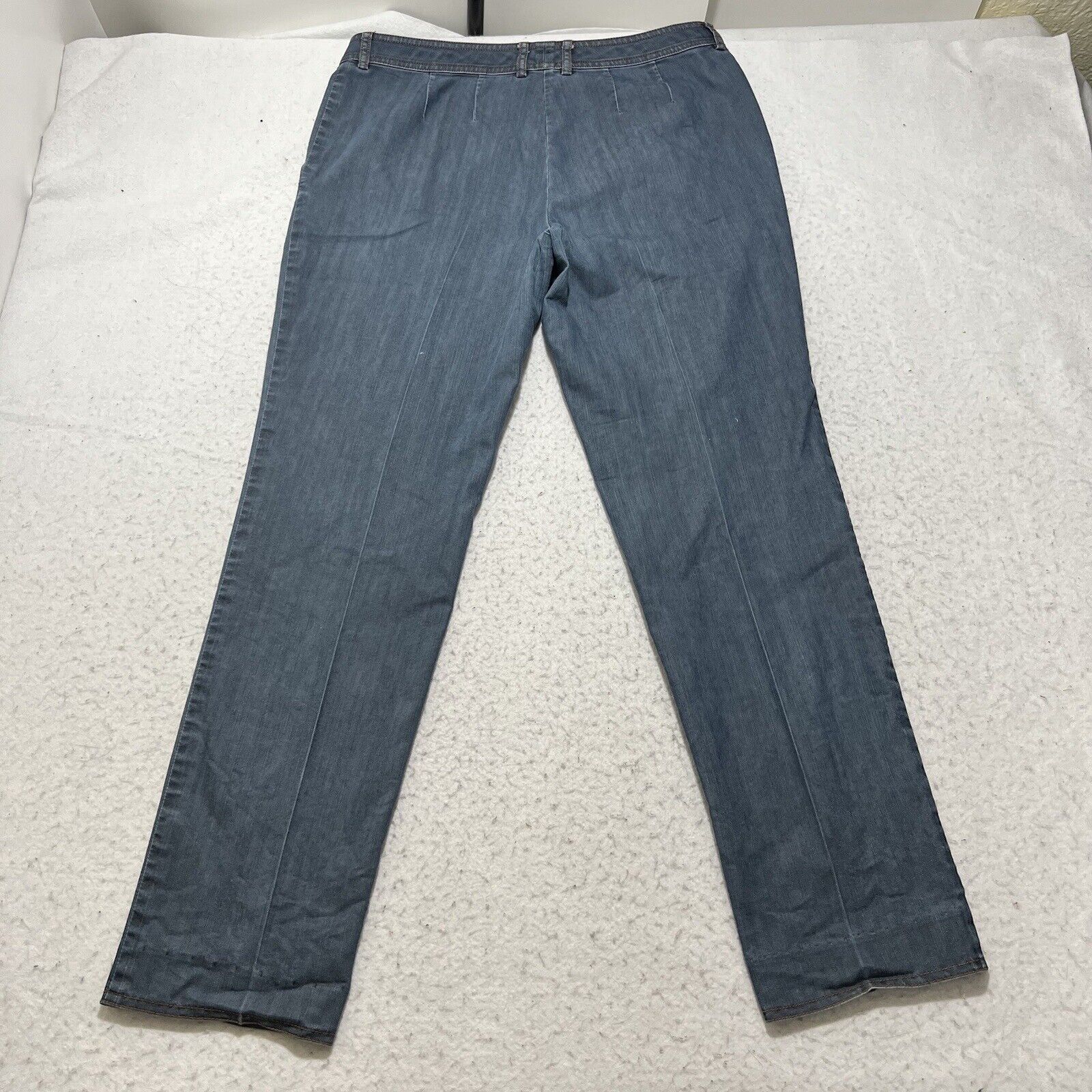 Other St. John 6 Denim Straight Leg Mid Rise Navy Blue Jeans Size 28" / US 6 / IT 42 - 5 Thumbnail