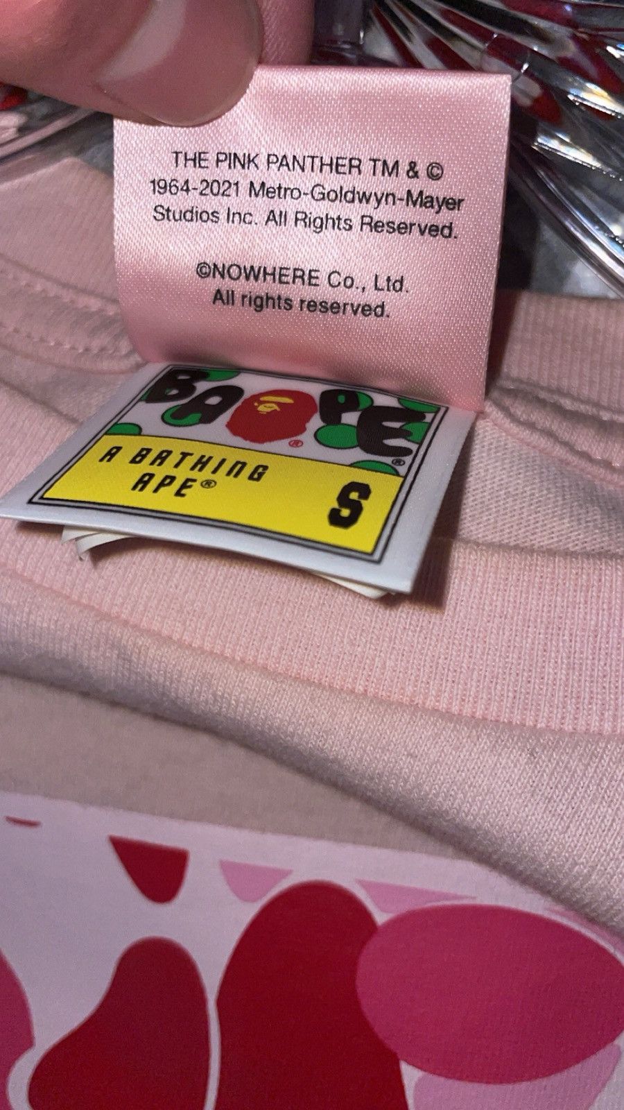 Bape Rare Bape Pink Panther Collab Tee Size US S / EU 44-46 / 1 - 6 Thumbnail