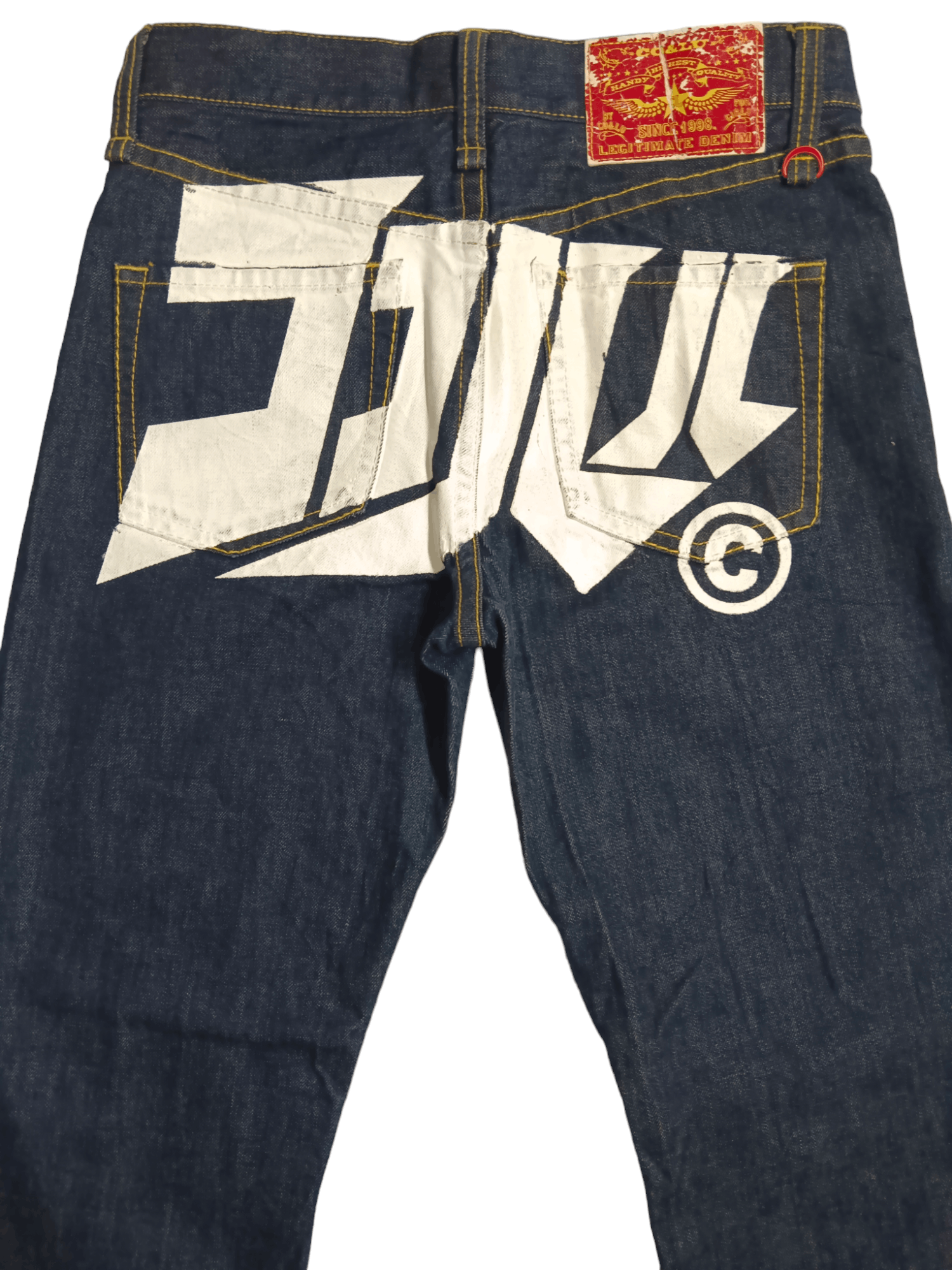 Edition Japan Co&Lu Big Iconic Logo Printed Blue Denim Size US 31 - 3 Thumbnail