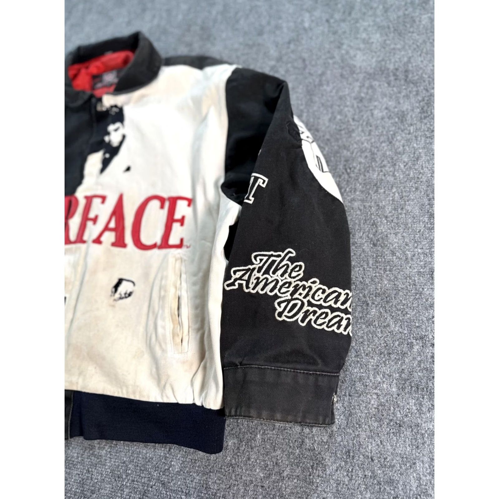Hamilton VINTAGE Scarface Jacket Mens 3XL Black Jeff Hamilton Bomber World Is Yours 90s Size US XXL / EU 58 / 5 - 5 Thumbnail