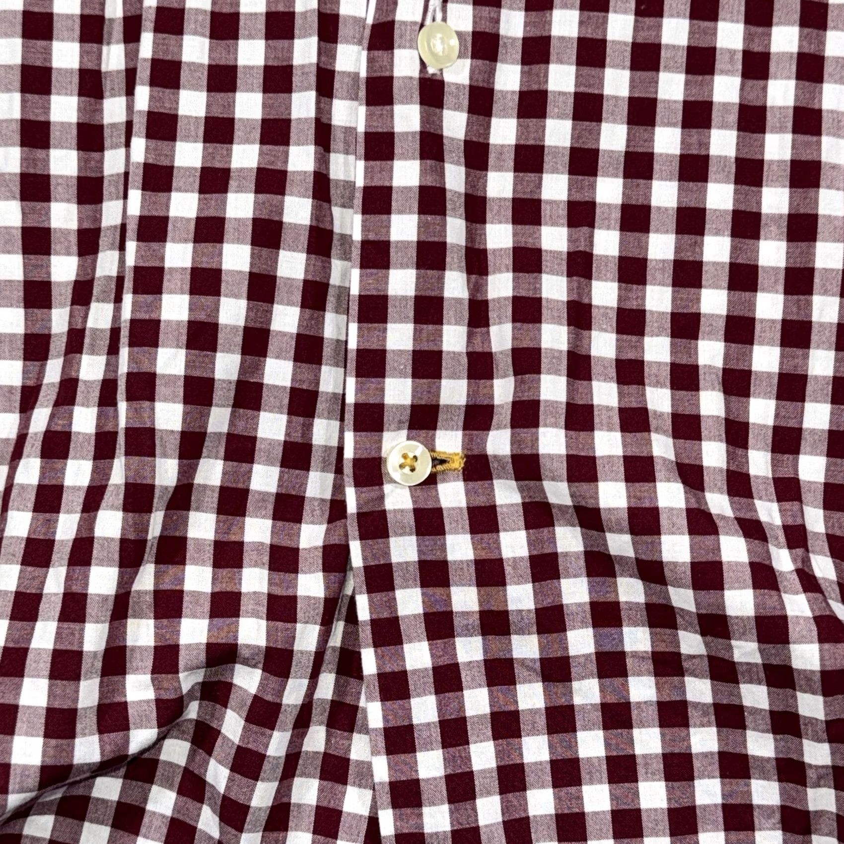 Barbour Barbour Shirt Mens Small Red White Gingham Tailored Fit Button Down Cotton Size US M / EU 48-50 / 2 - 5 Thumbnail