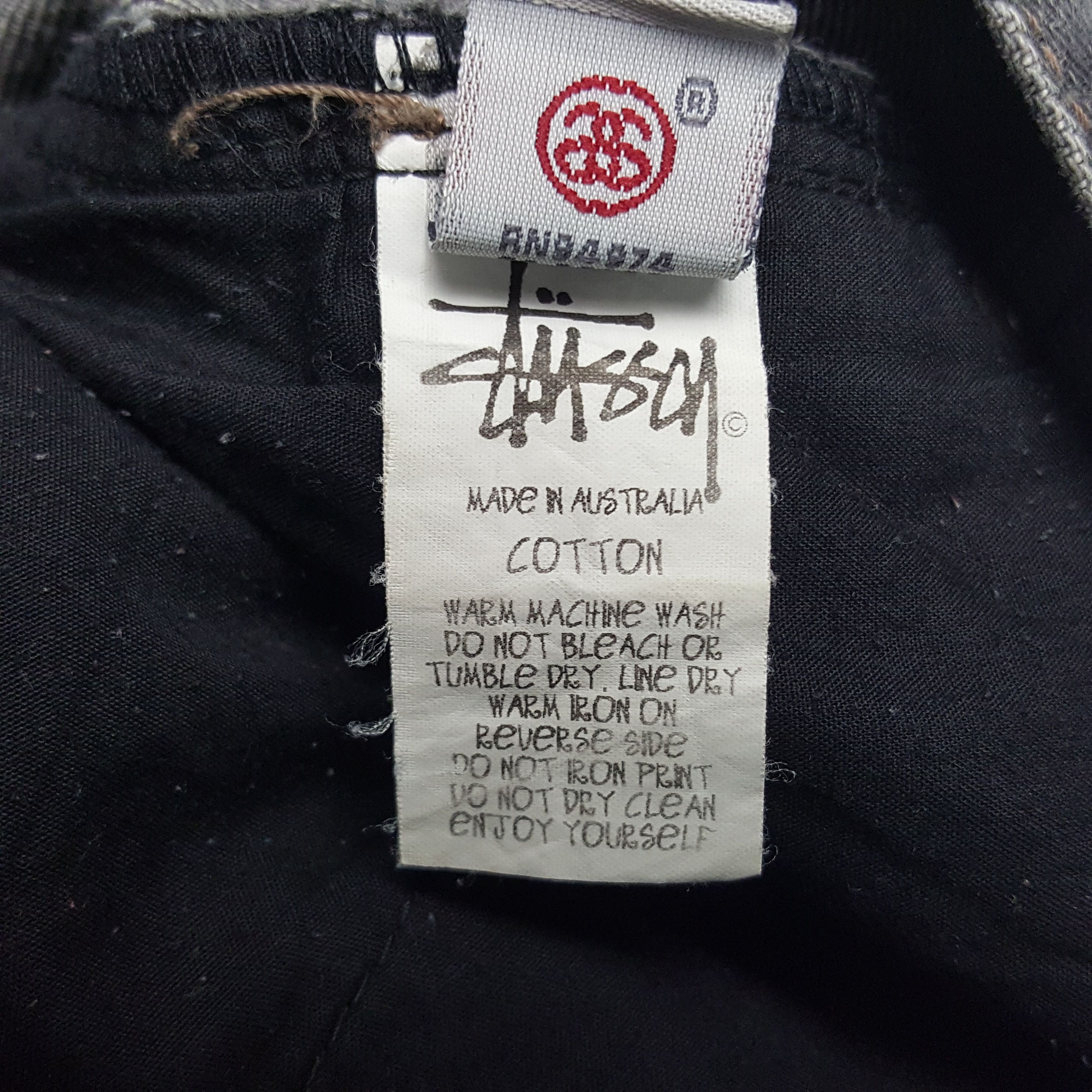 Stussy × Vintage Vintage Stussy Australia Custom Art Big Logo Denim Jeans Size US 33 - 14 Thumbnail