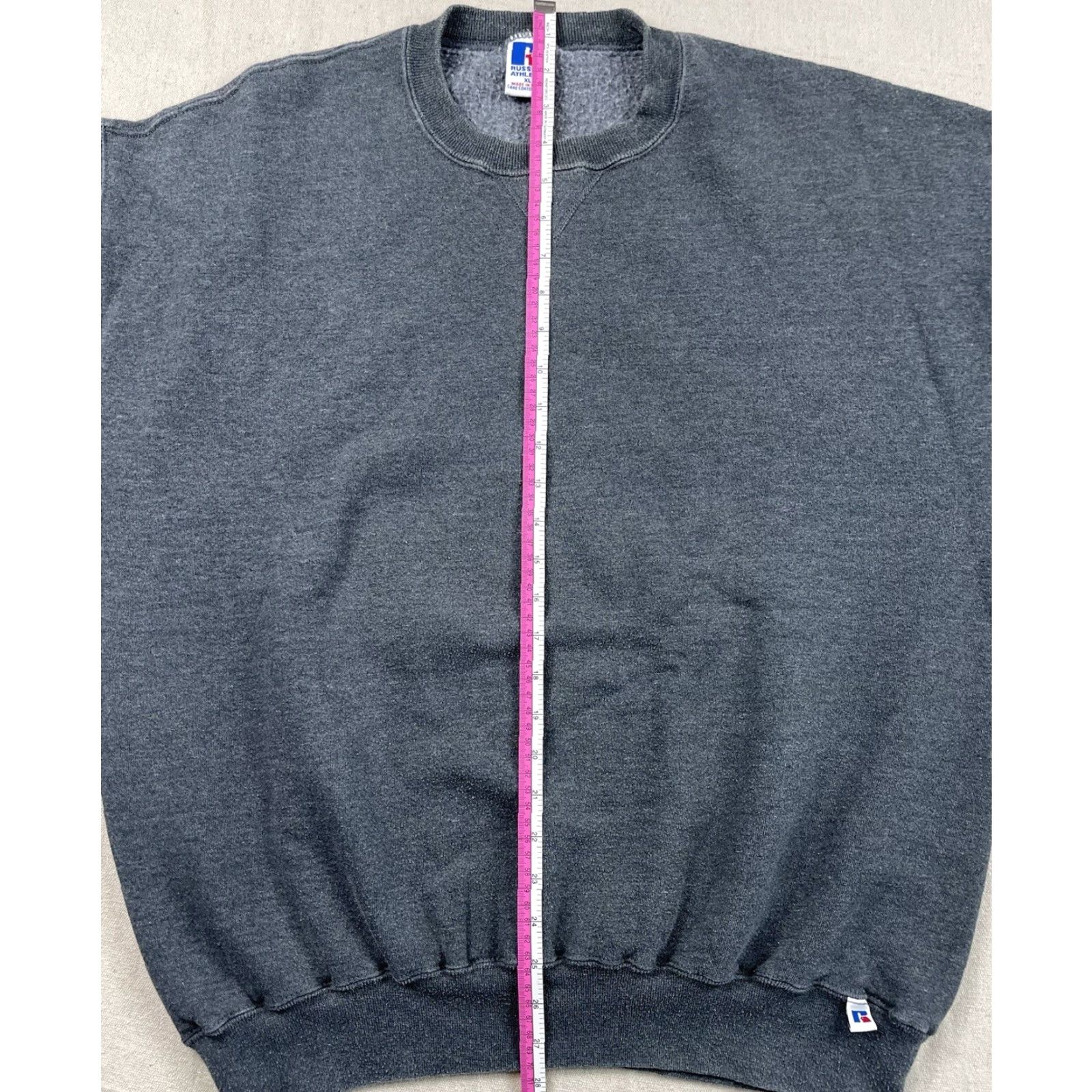 Russell Athletic VINTAGE Russell Athletic Sweatshirt XL Crewneck Mens USA Gray 90s Heavyweight Pullover Sports Crew Neck Shirt Size US XL / EU 56 / 4 - 6 Thumbnail