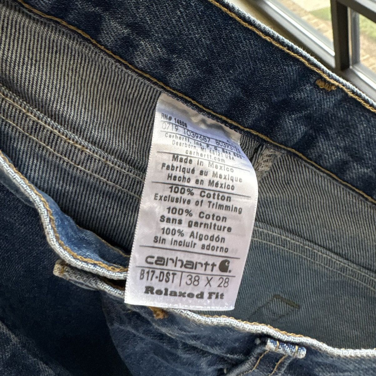 Carhartt × Vintage Vintage Carhartt Denim Jeans Baggy Skater Pants 38x28 Size US 38 / EU 54 - 6 Thumbnail