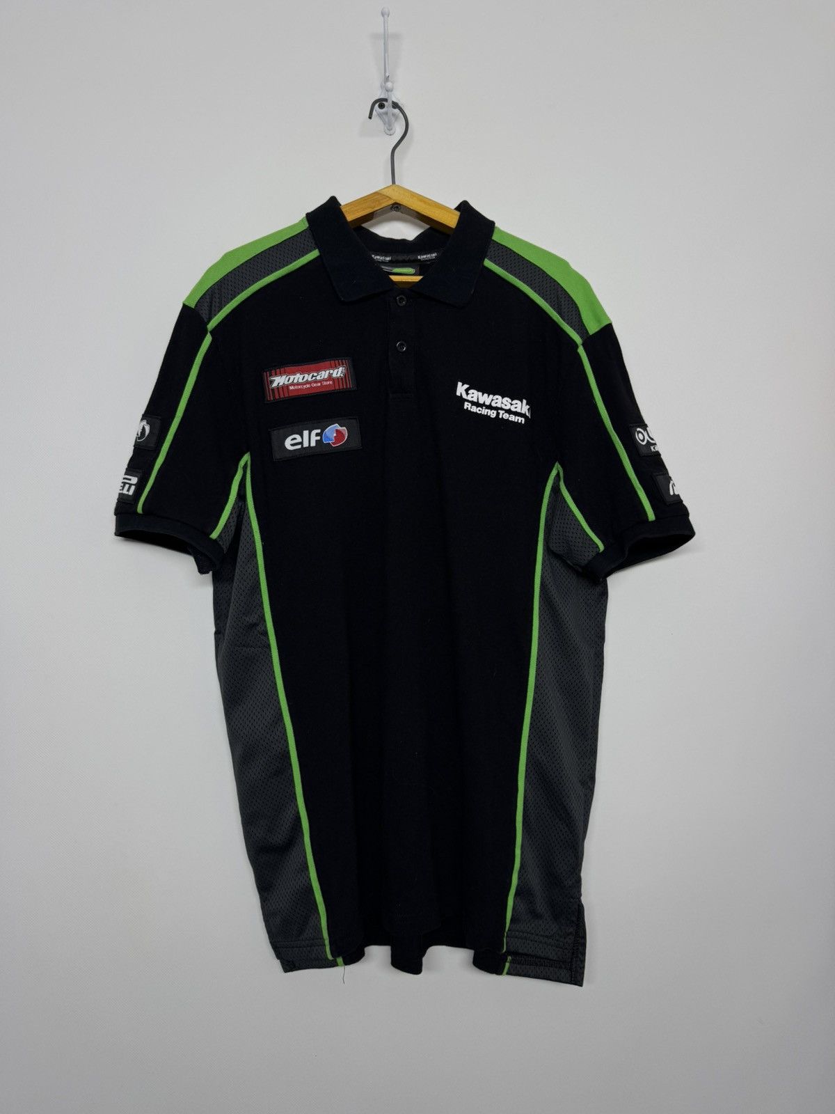Vintage Vintage Y2k Kawasaki T shirt Motosport Racing Team Shirt Size US M / EU 48-50 / 2 - 5 Thumbnail