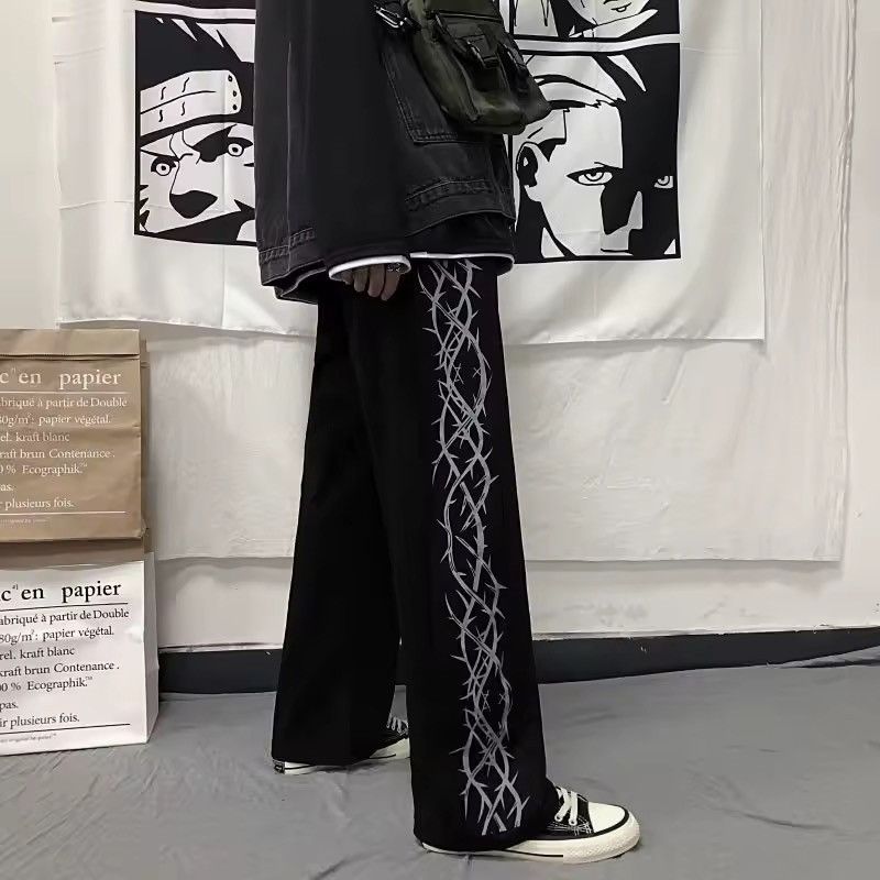 Designer × Japanese Brand Punk Loose Harajuku Gothic Hip Hop Sweatpants Trousers Size US 30 / EU 46 - 8 Thumbnail