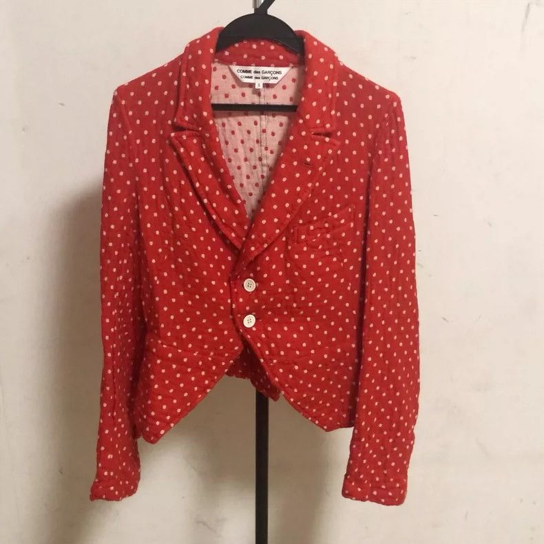 Comme des Garcons Comme des Garçons Red Polka Dot Jacket- DMC Size US M / EU 48-50 / 2 - 1 Thumbnail