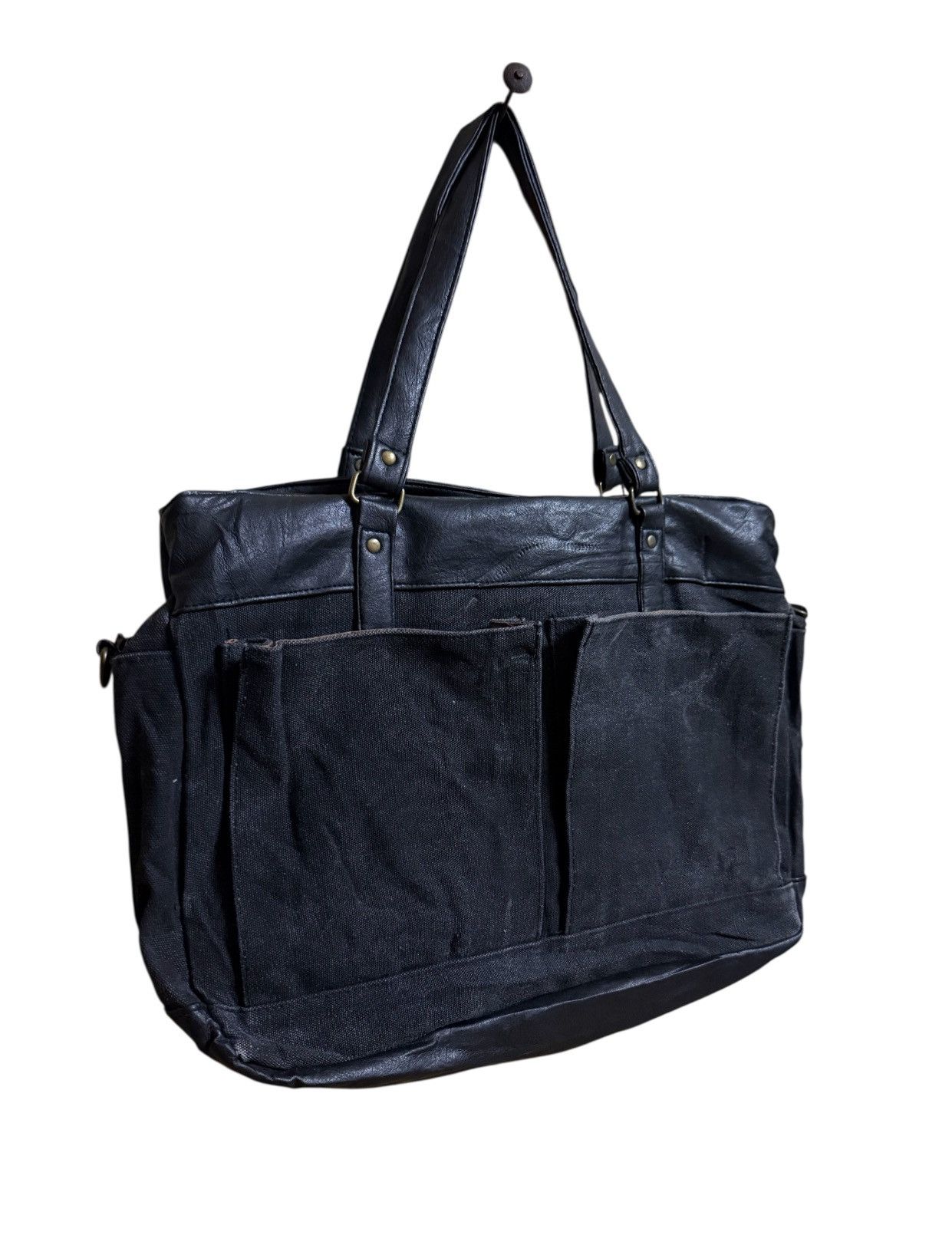 Japanese Brand Vintage Handle Bag HVC CANVAS JAPAN Size ONE SIZE - 4 Thumbnail