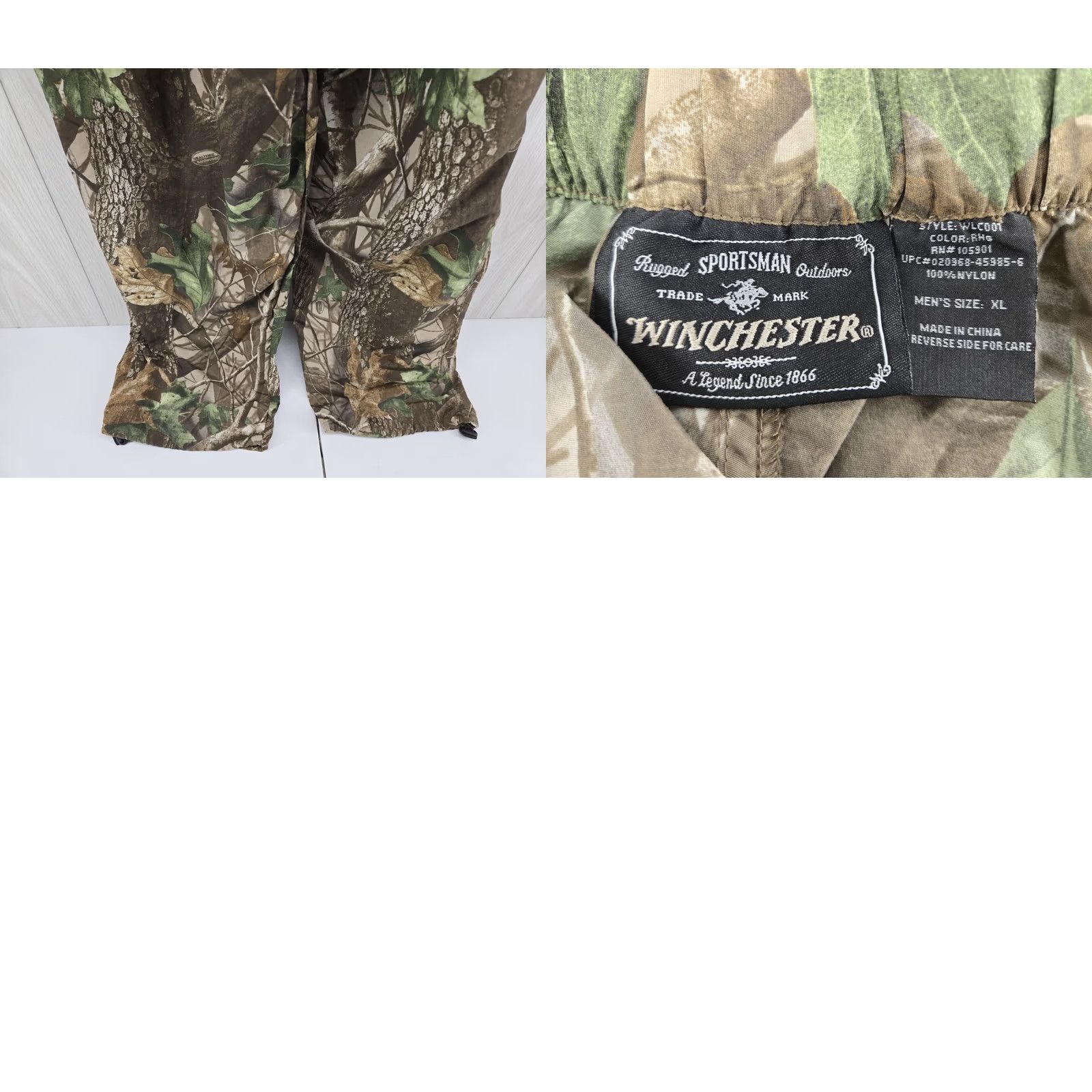 Realtree Winchester Mens Realtree Hardwoods Camo Pants XL Nylon Light Weight 40/33 Size US 36 / EU 52 - 9 Thumbnail