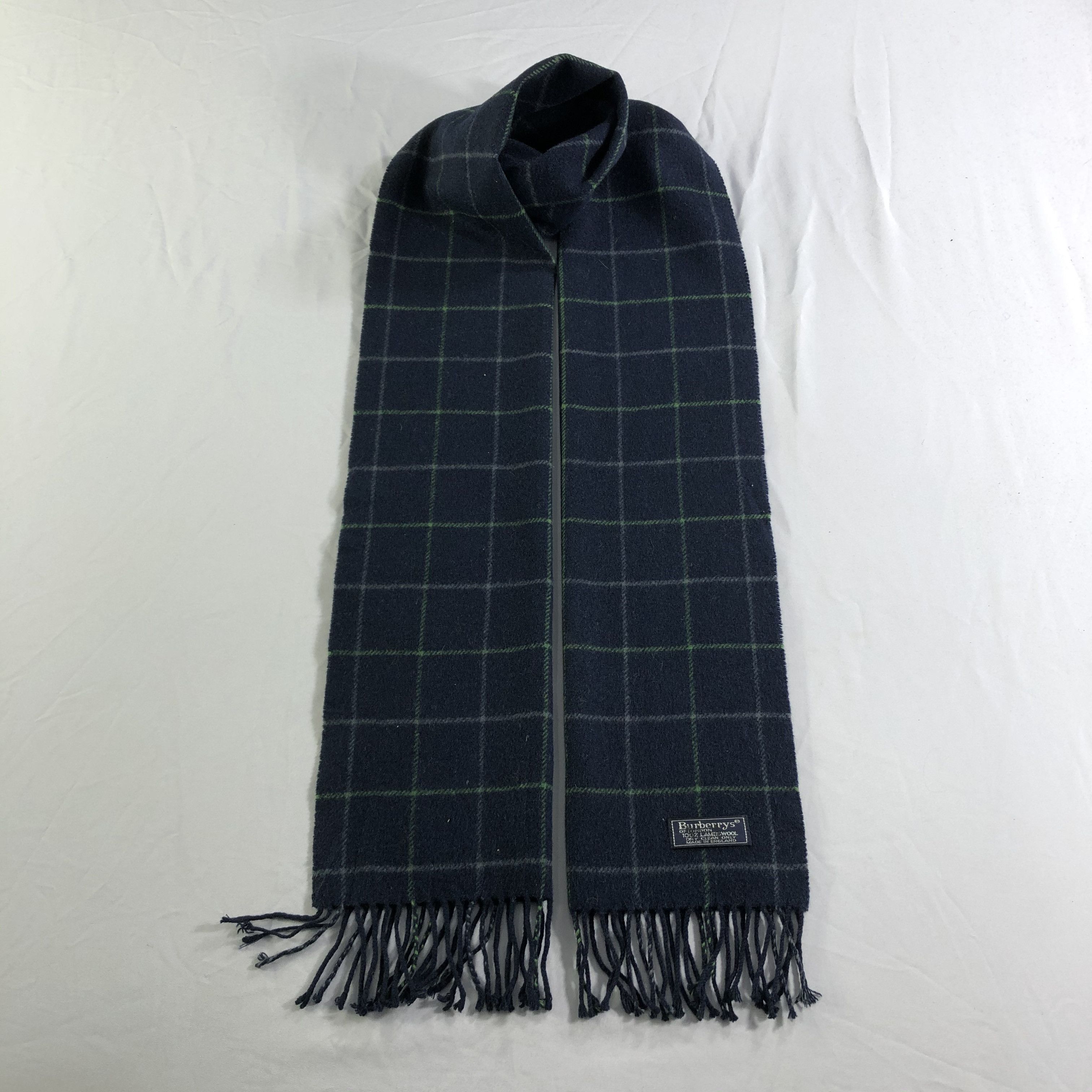 Burberry Burberrys Wool Scarf Muffler Neckwear V2423 Size ONE SIZE - 1 Thumbnail