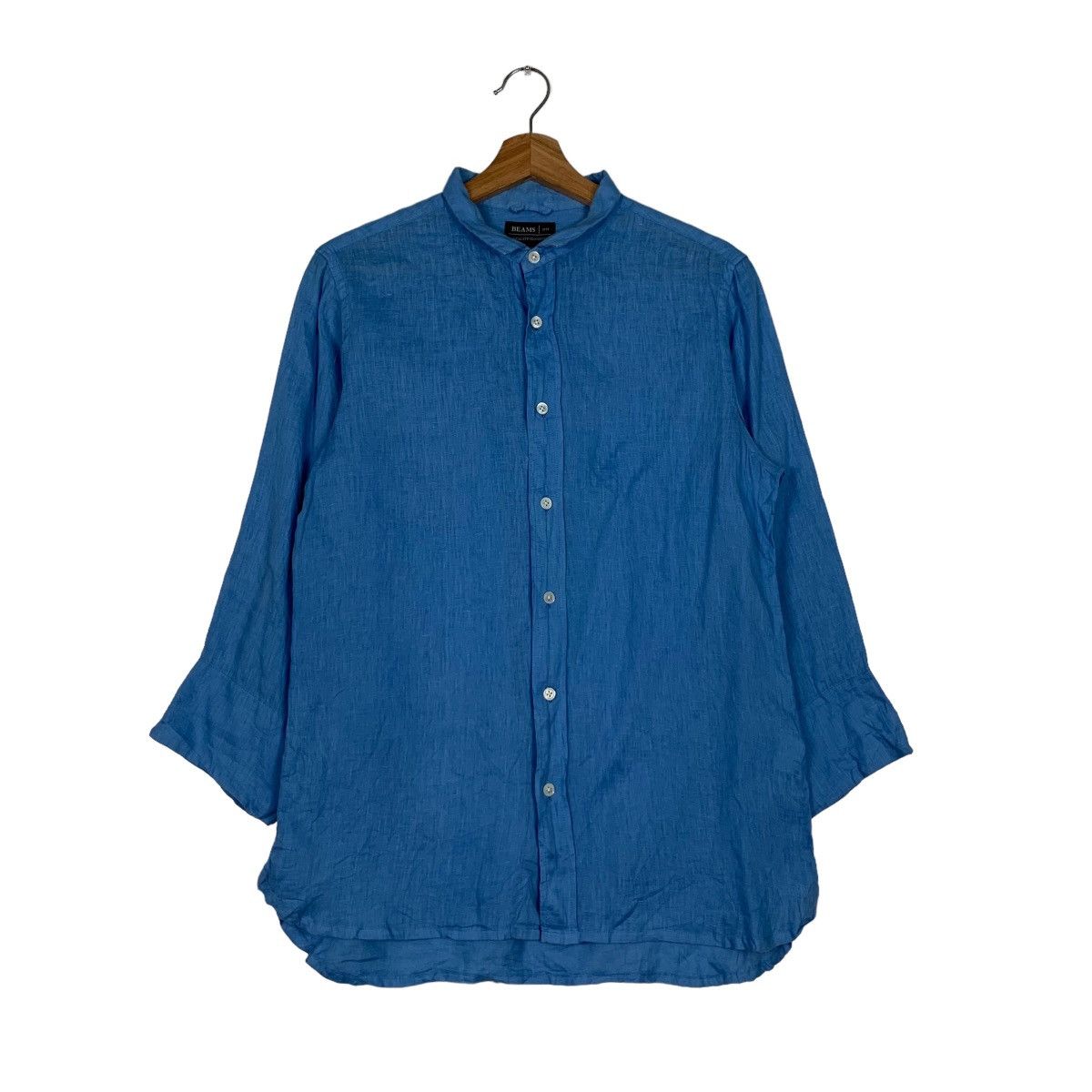 Beams Plus BEAMS Linen Button Up Shirt #0216-C10 Size US M / EU 48-50 / 2 - 1 Thumbnail
