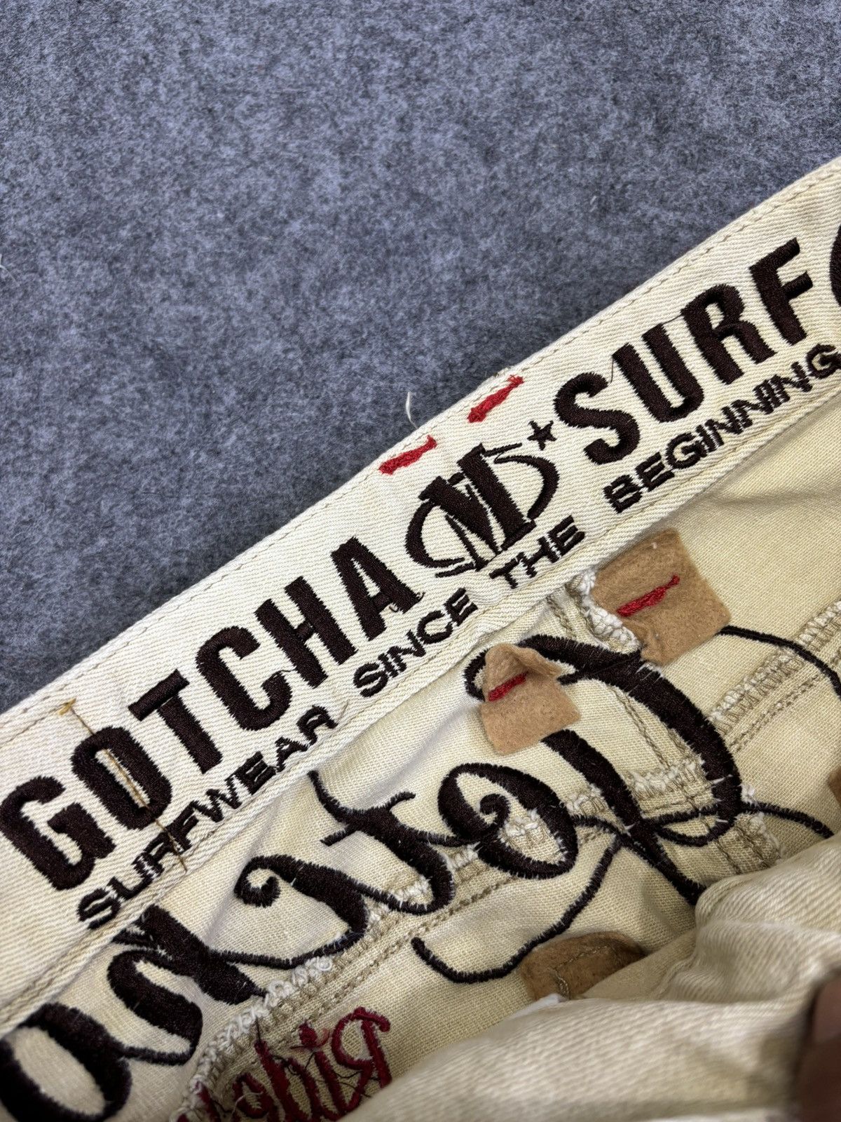 Gotcha 💥Vintage💥 Surf Style Gotcha Stretchable Cargo Pant F697 Size US 31 - 12 Thumbnail