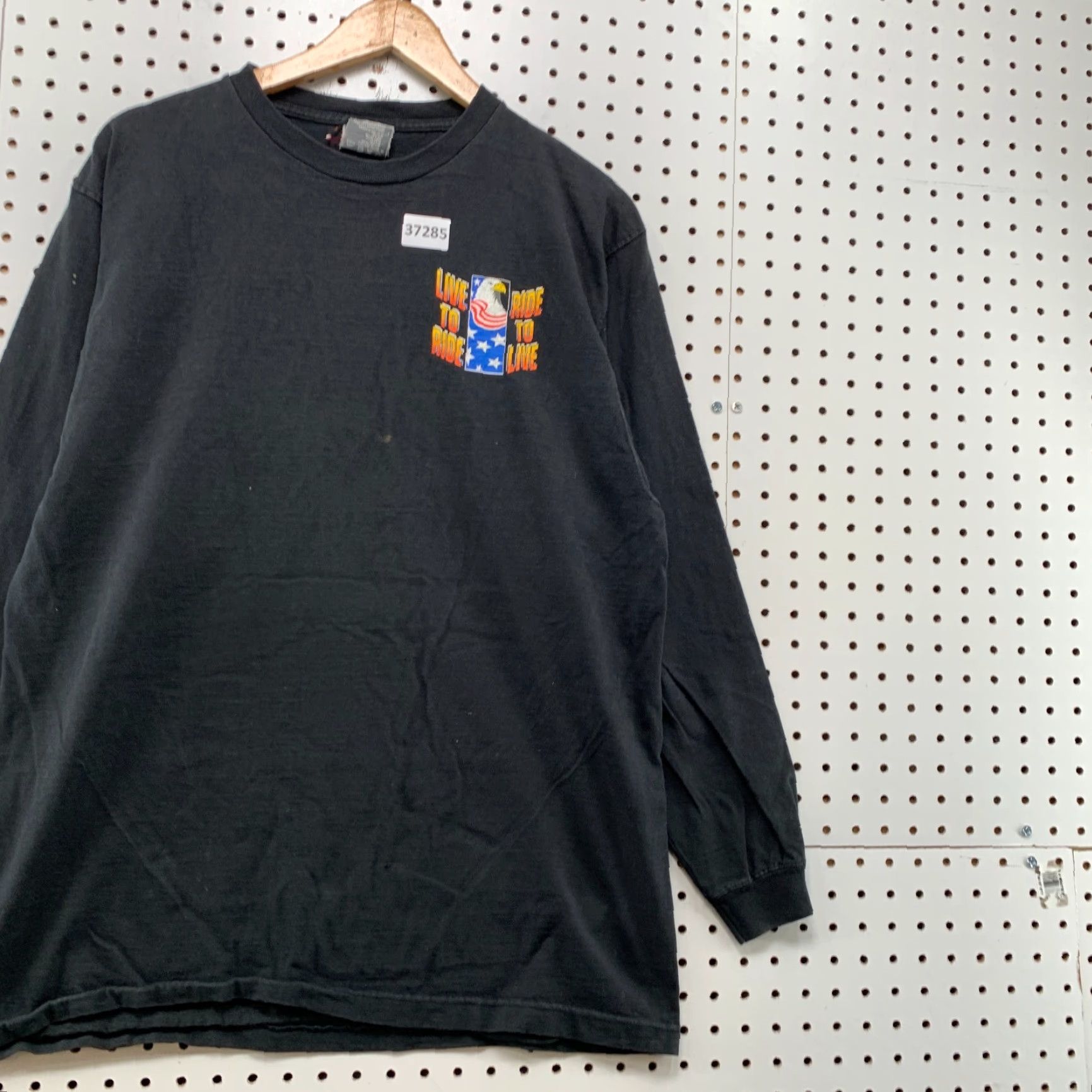 Vintage VINTAGE Live To Ride Motorcycle Shirt Mens Large Black American Heritage USA Size US L / EU 52-54 / 3 - 5 Thumbnail