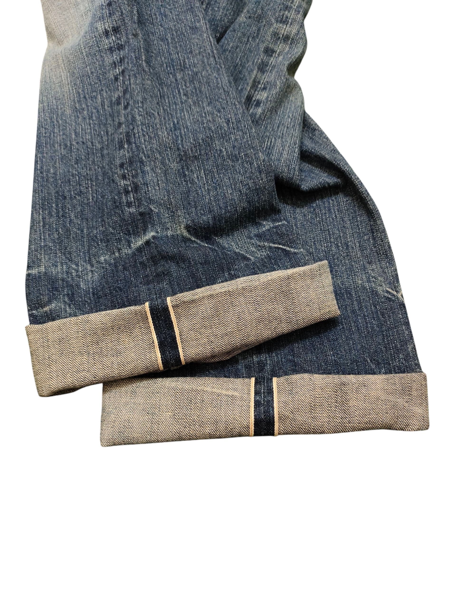 Kapital Vintage 90s Bartack Japan Selvedge Clawmark Distress Jeans Size US 35 - 15 Thumbnail