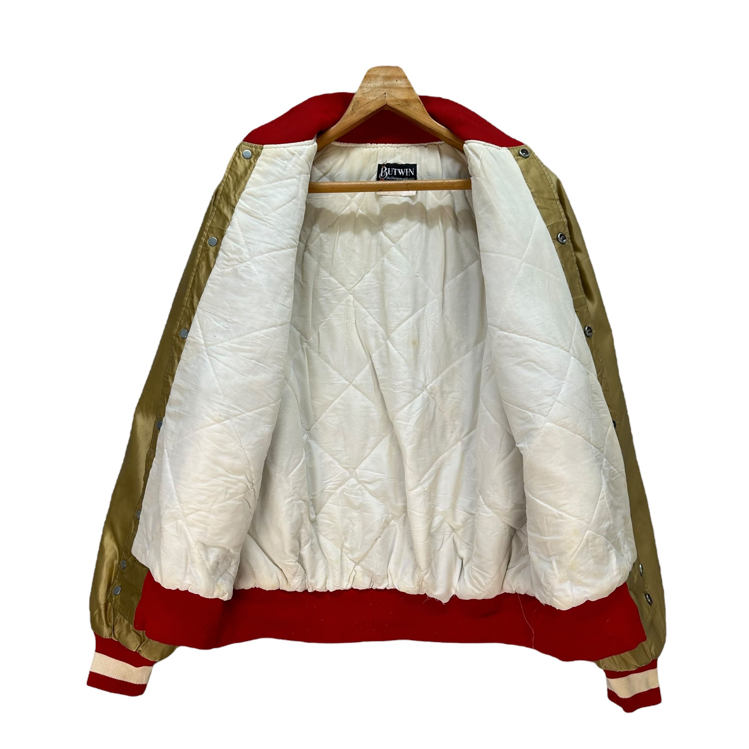 Vintage BUTWIN Made in USA Gold Coach Jacket #A37-0846 Size US L / EU 52-54 / 3 - 6 Thumbnail