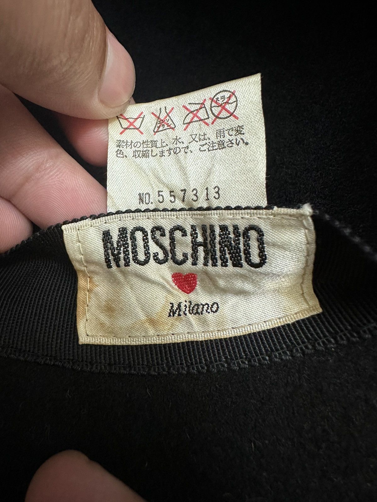 Moschino × Vintage RARE ‼️ Vintage Moschino Milano Black Bucket Hat Size ONE SIZE - 6 Thumbnail