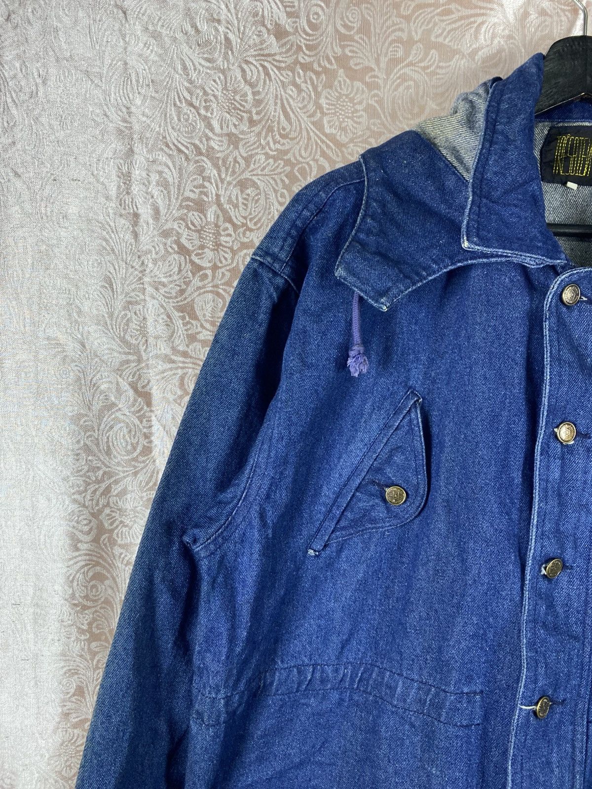 Japanese Brand Vintage Japanese Brand Denim Hood Indigo Blue Workwear Style Size US M / EU 48-50 / 2 - 9 Thumbnail