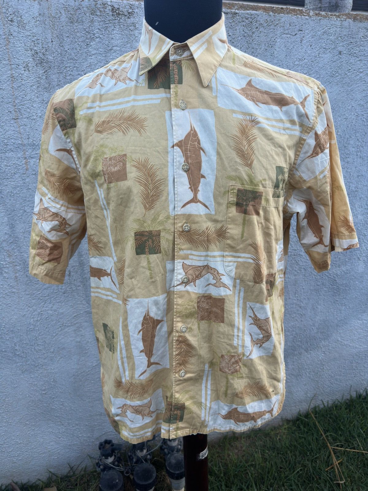 Reyn Spooner Reyn Spooner Yellow Full Button Hawaiian Print Men's S Size US L / EU 52-54 / 3 - 1 Thumbnail