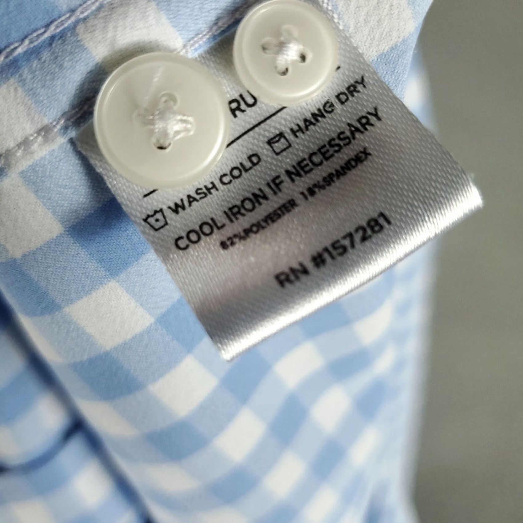 Mizzen+Main Mizzen+Main Shirt Mens Small Blue Plaid Stretch Button Up Long Sleeve Size US S / EU 44-46 / 1 - 8 Thumbnail