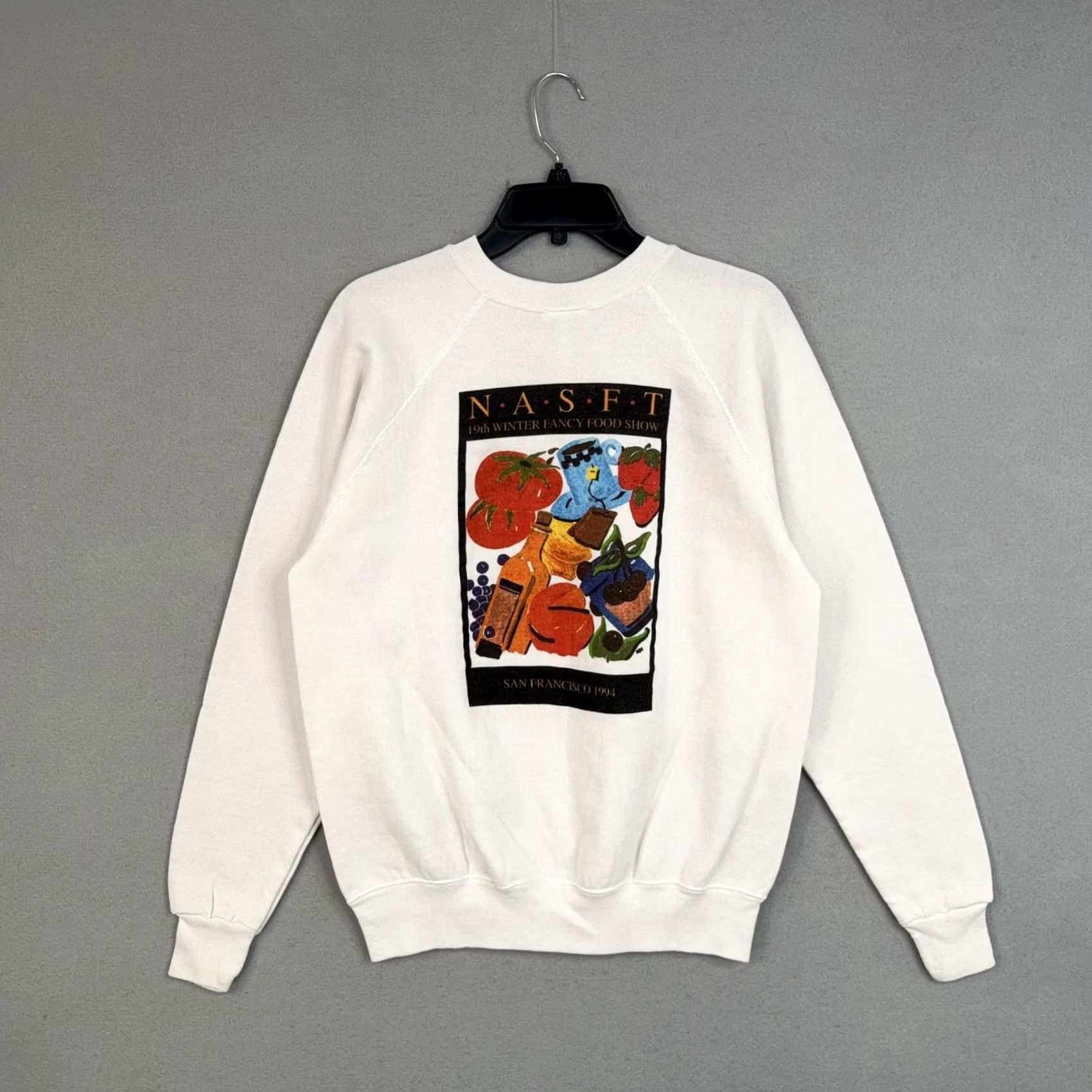 Tultex Vintage Food Sweatshirt Mens Medium NASFT Show San Francisco 1994 90s Size US M / EU 48-50 / 2 - 7 Thumbnail