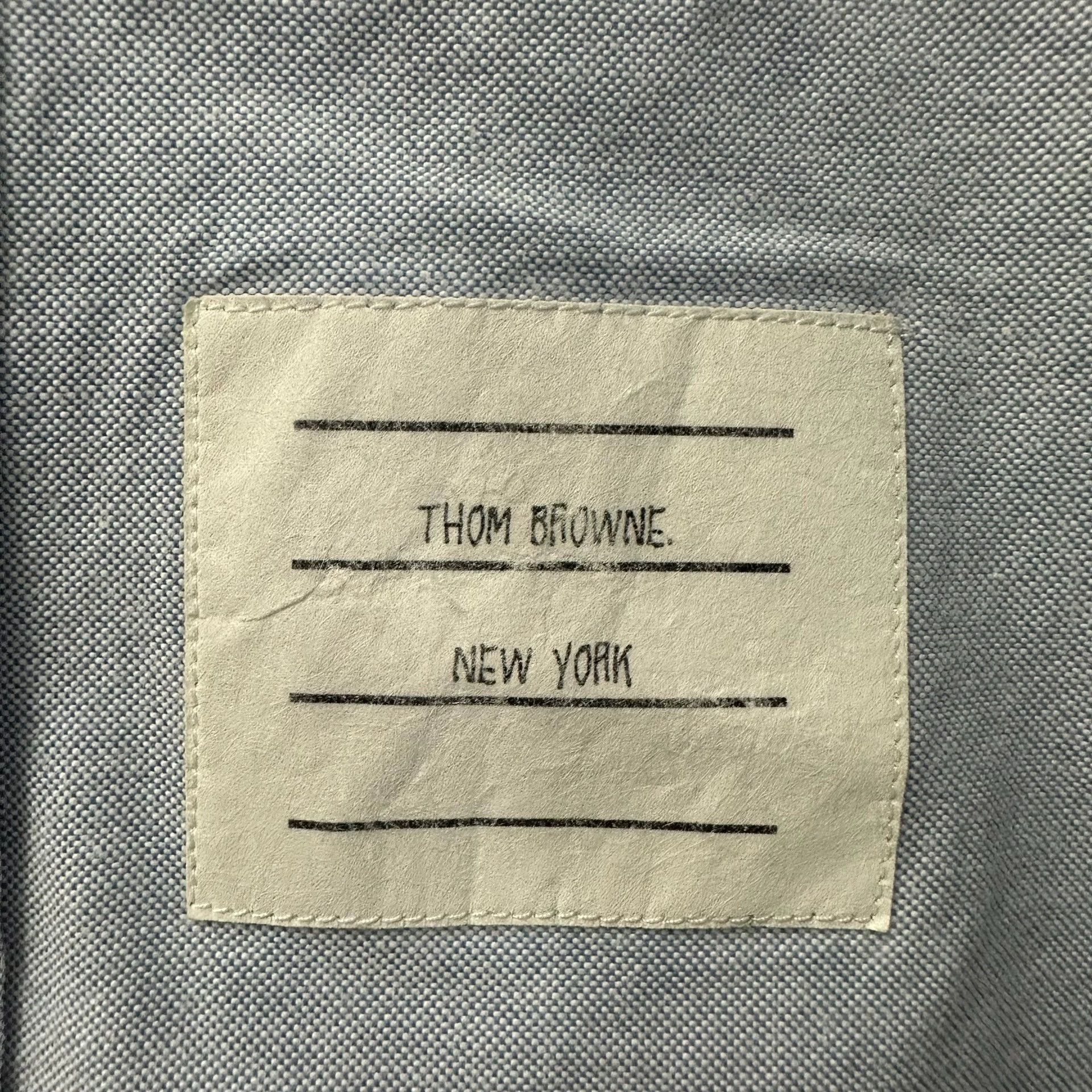 Thom Browne TB Double Tab Oxford Shirt Sky Blue Size 2 New Size US M / EU 48-50 / 2 - 2 Thumbnail