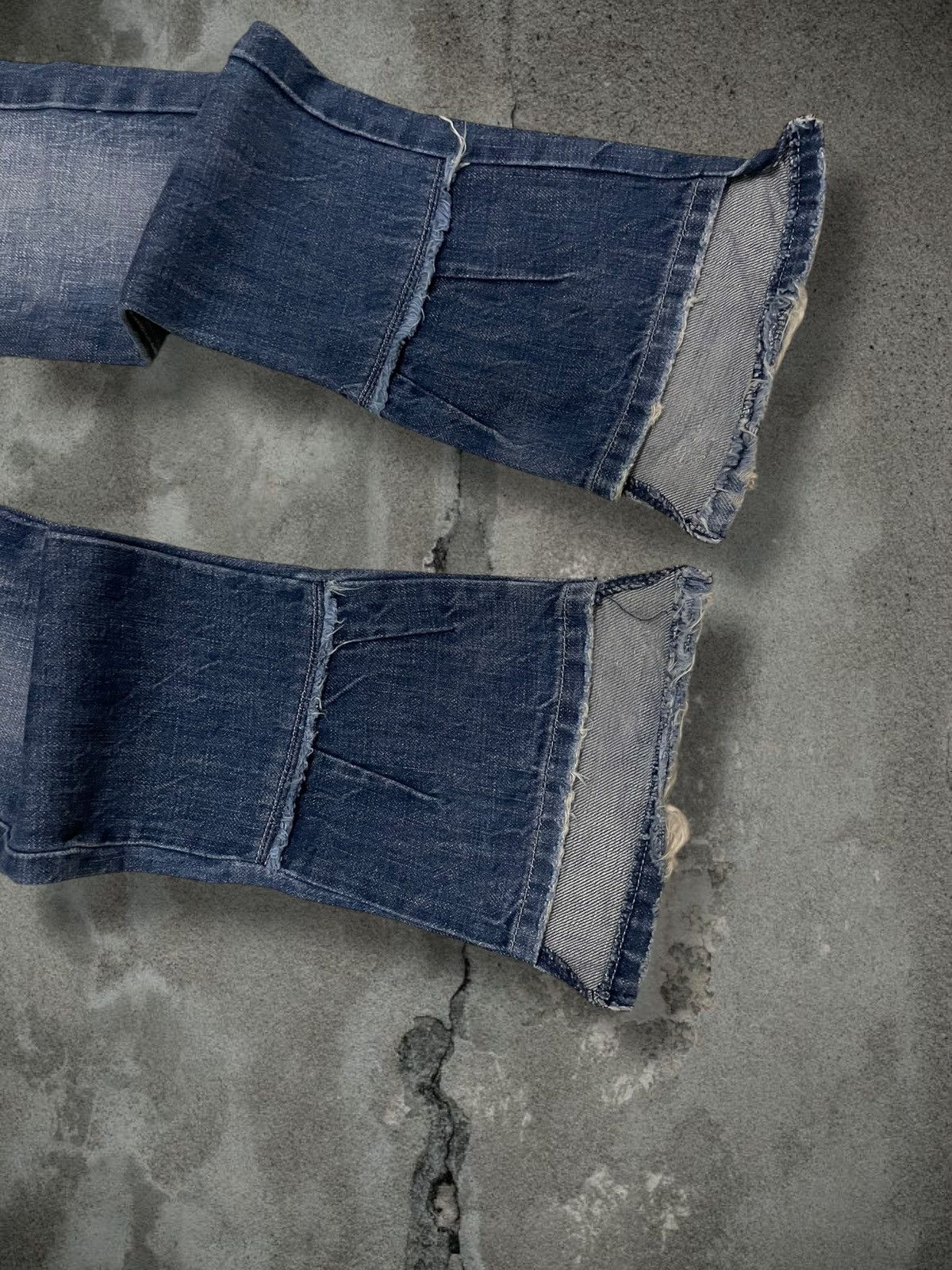 Marithe + Francois Girbaud Vintage 1990s Designer Marithe Francois Girbaud Flared Denim Size US 26 / EU 42 - 5 Thumbnail