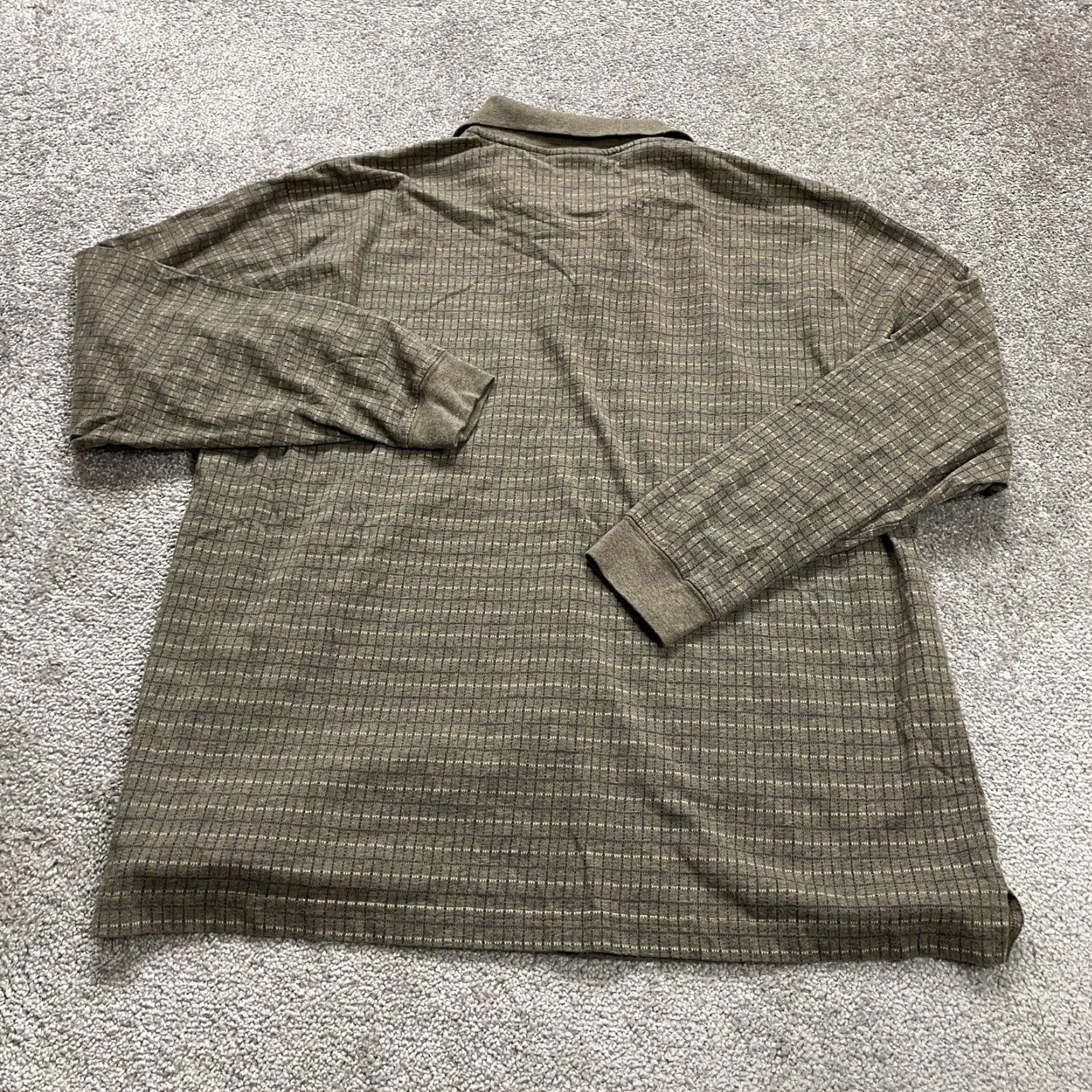 Farah Farah Polo Shirt Mens XL Brown Plaid Collared Long Sleeve Outdoor Casual Top Size US XL / EU 56 / 4 - 2 Thumbnail