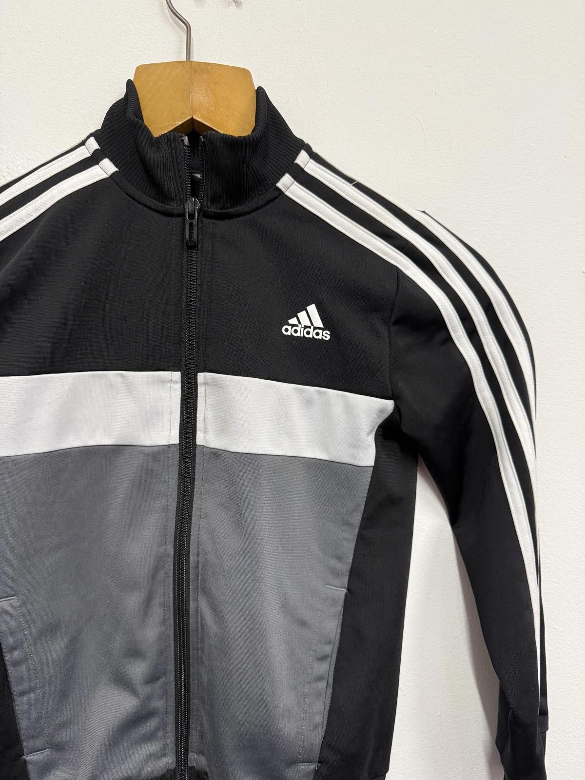 Adidas Adidas Children's Black and Grey Tracksuit Set Size ONE SIZE - 3 Thumbnail