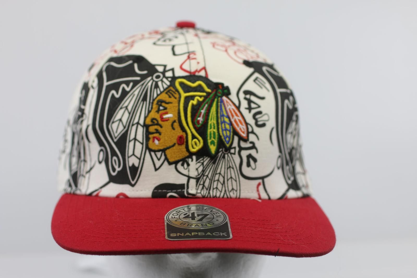 Blackhawk! Chicago Blackhawks Bravado Captain 47 Brand Adjustable cap Size ONE SIZE - 1 Thumbnail