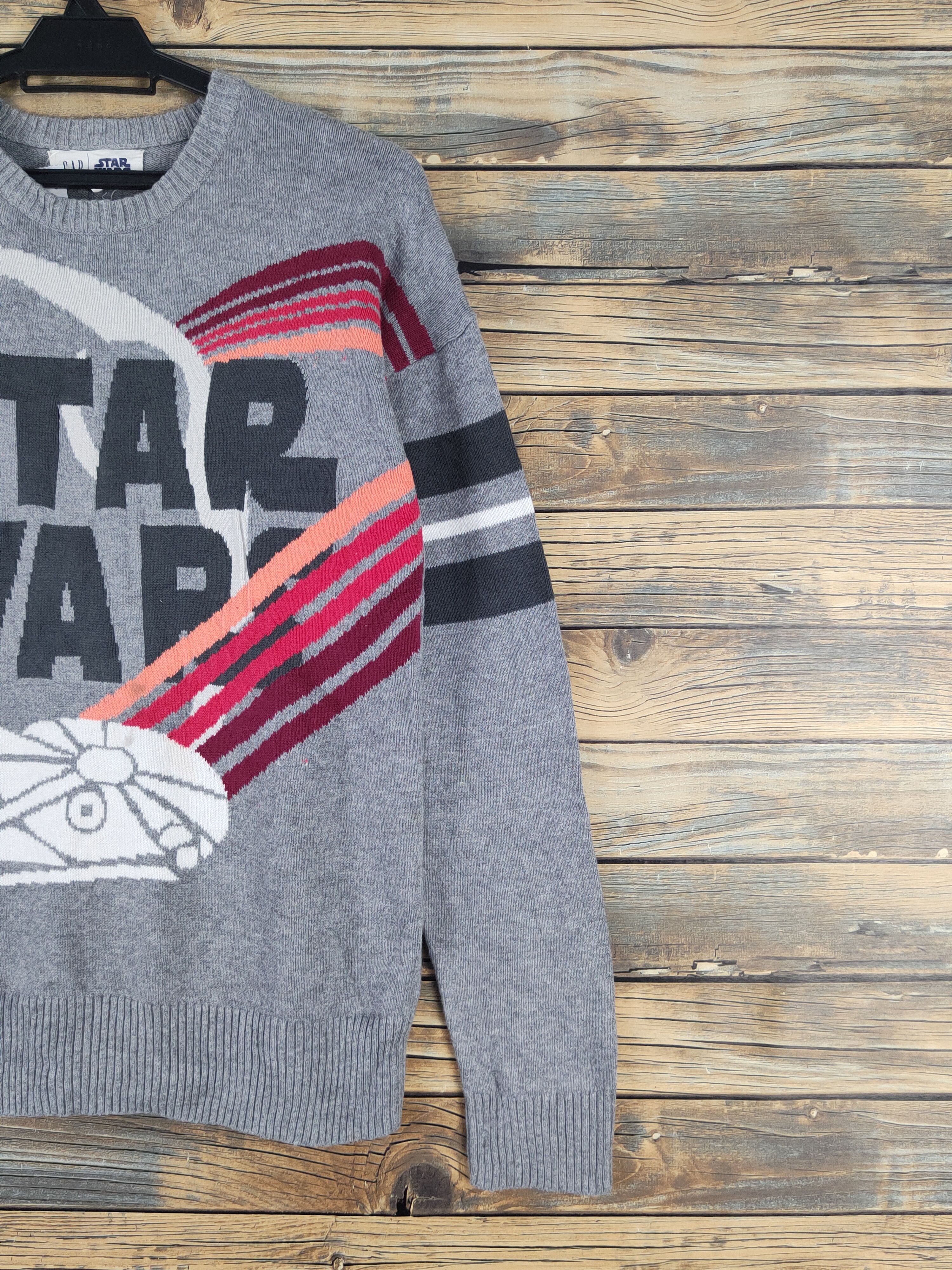 Star Wars Gap-Star Wars Gray Knitwear Sweatshirts #W1663 Size US M / EU 48-50 / 2 - 6 Thumbnail