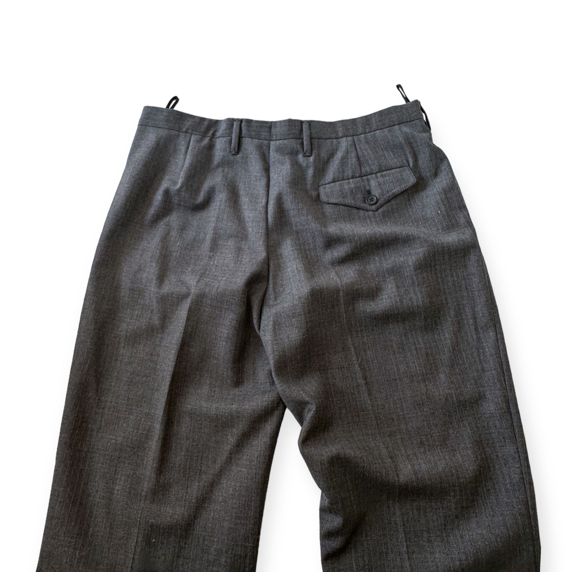 Prada Prada FW2003 Gray Wool Pants + Belt (46) Size 32" / US 10 / IT 46 - 9 Thumbnail