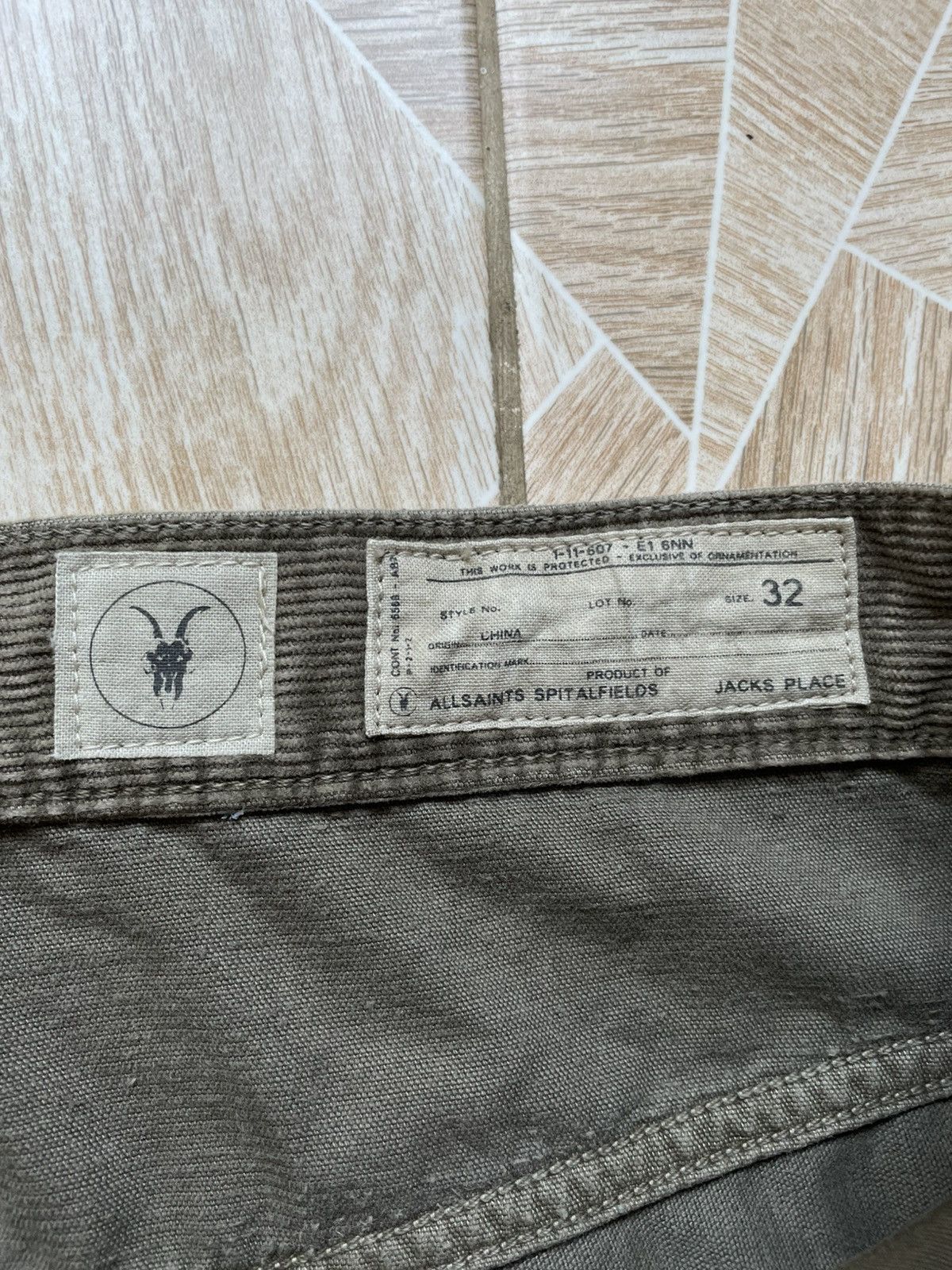 Allsaints Streetwear All Saints Spitalfields Jacks Place Velvet Pants Size US 32 / EU 48 - 14 Thumbnail