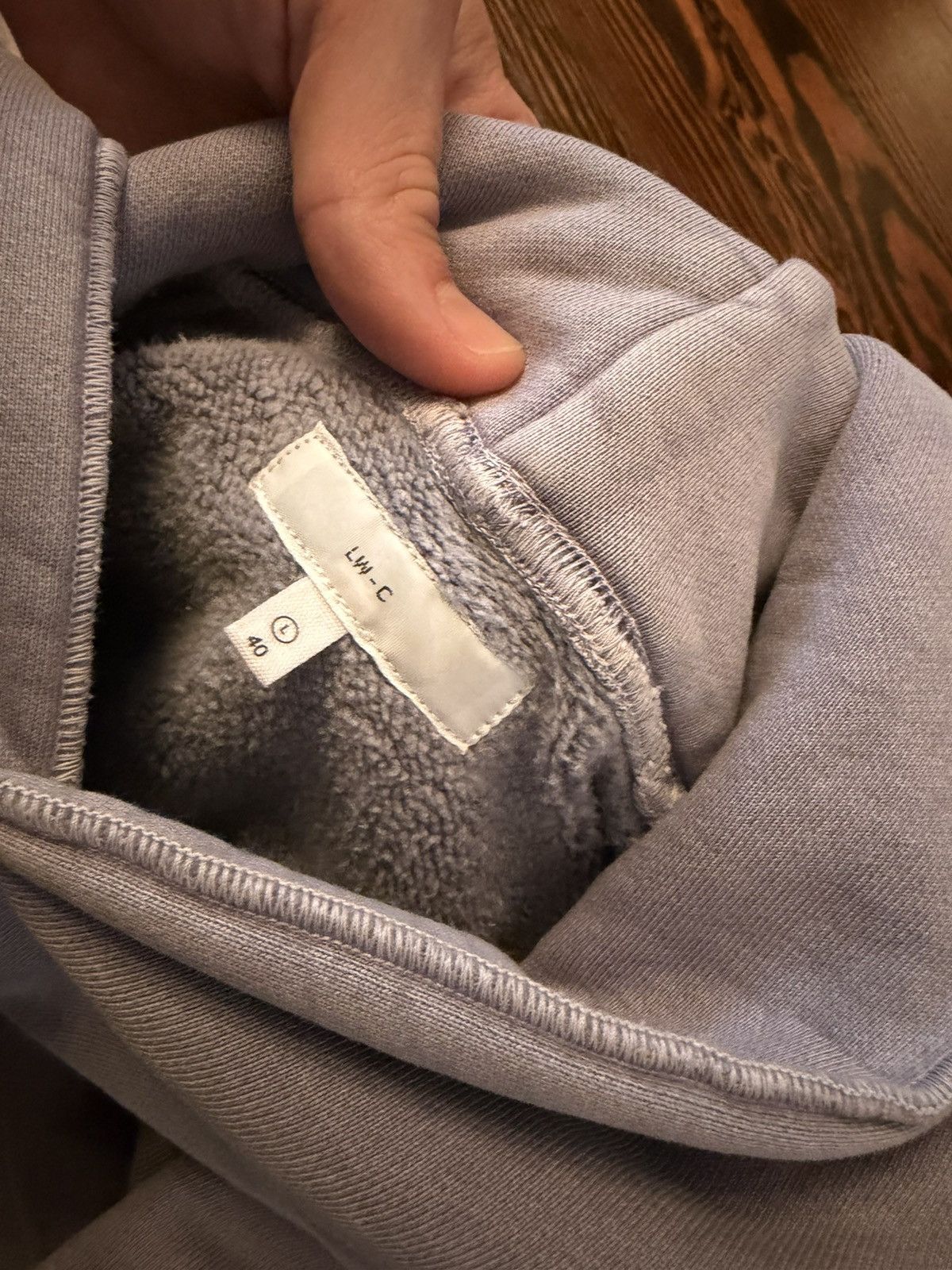 Lady White Co. LWC Lilac Grey Superweight Hoodie Size US L / EU 52-54 / 3 - 3 Thumbnail