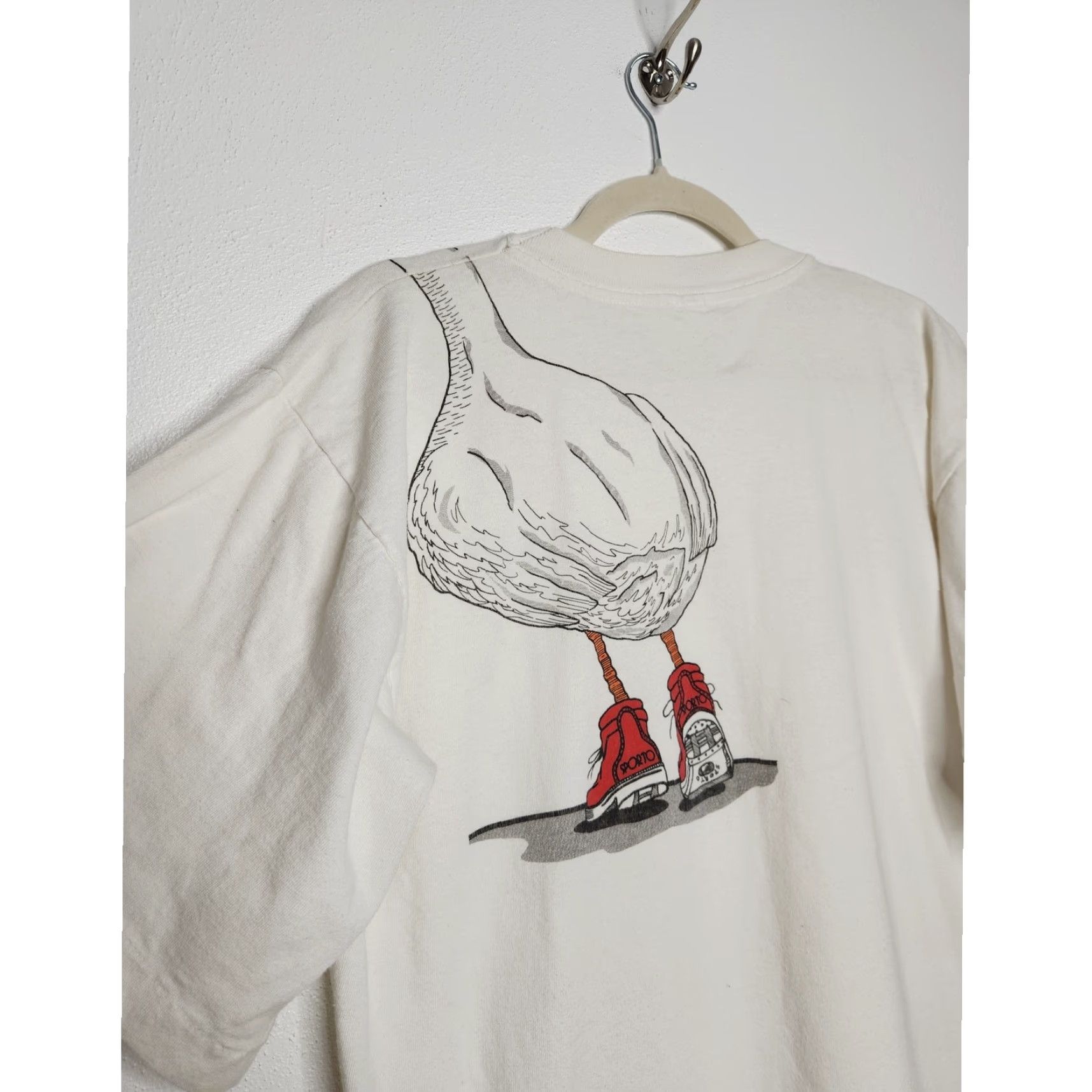 Doublet VINTAGE Solar T Shirt Unisex Adults XL White All Over Double Sided Art Goose Duck Promo Shirt 90s 00s Y2K AOP Vintage Nature Graphic Shirt Womens/Mens Size US XL / EU 56 / 4 - 5 Thumbnail