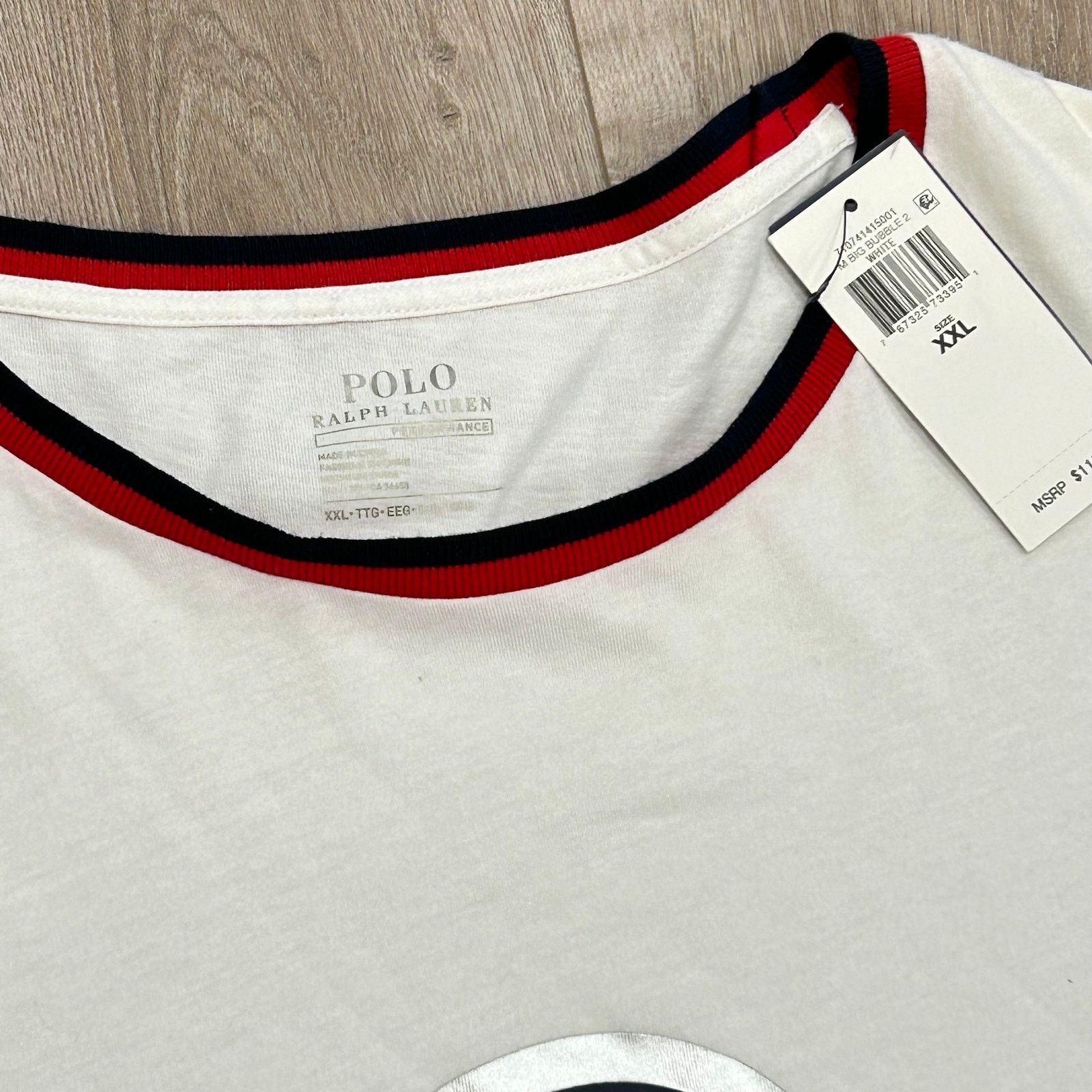 Polo Ralph Lauren Polo Ralph Lauren Performance Script T Shirt Size XXL 2XL B7 Size US XXL / EU 58 / 5 - 4 Thumbnail