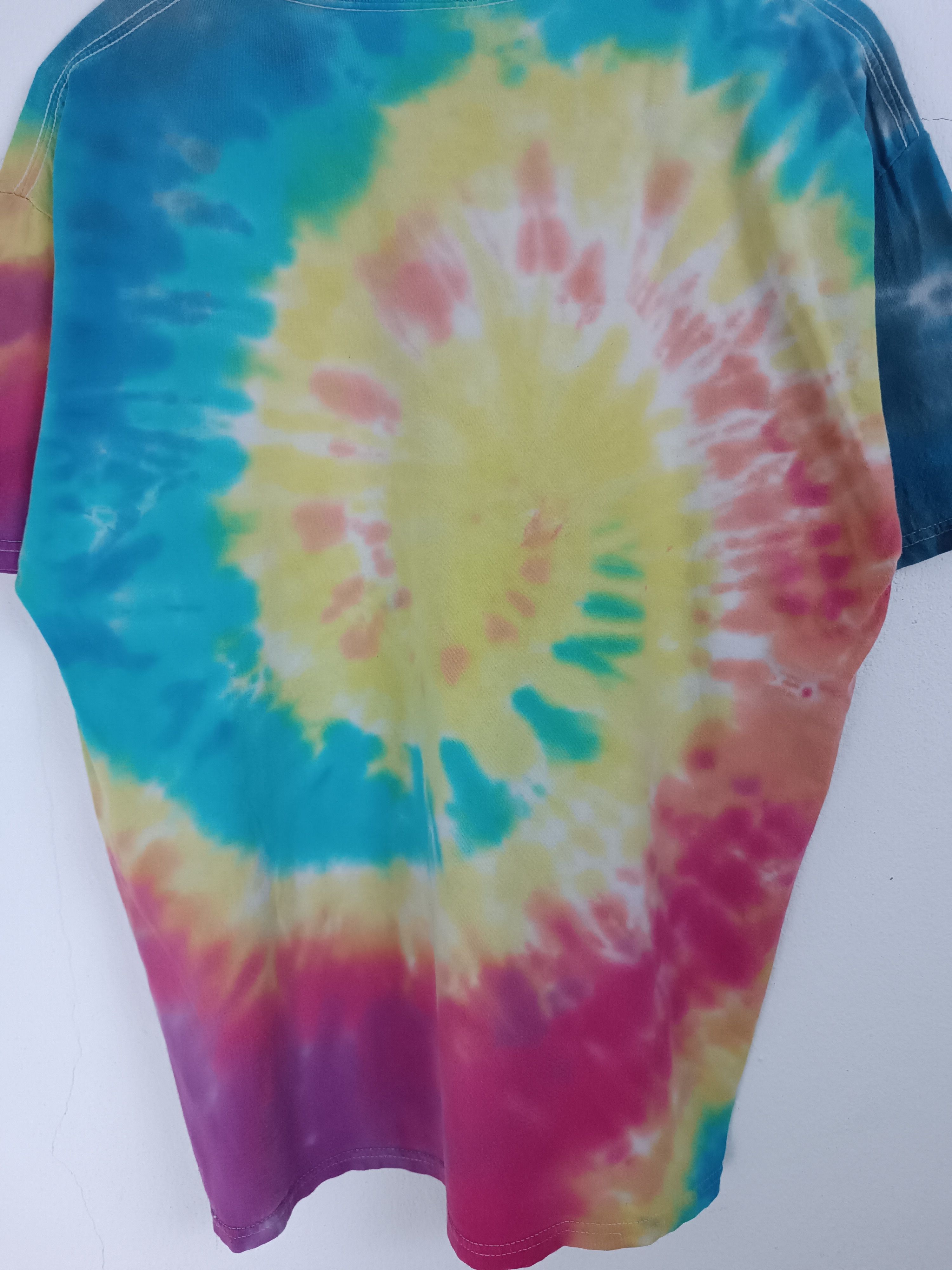 Vintage VINTAGE CAT TIE DYE LSD HIGH FUNNY HUMOR DRUG PET TEE Size US L / EU 52-54 / 3 - 16 Thumbnail